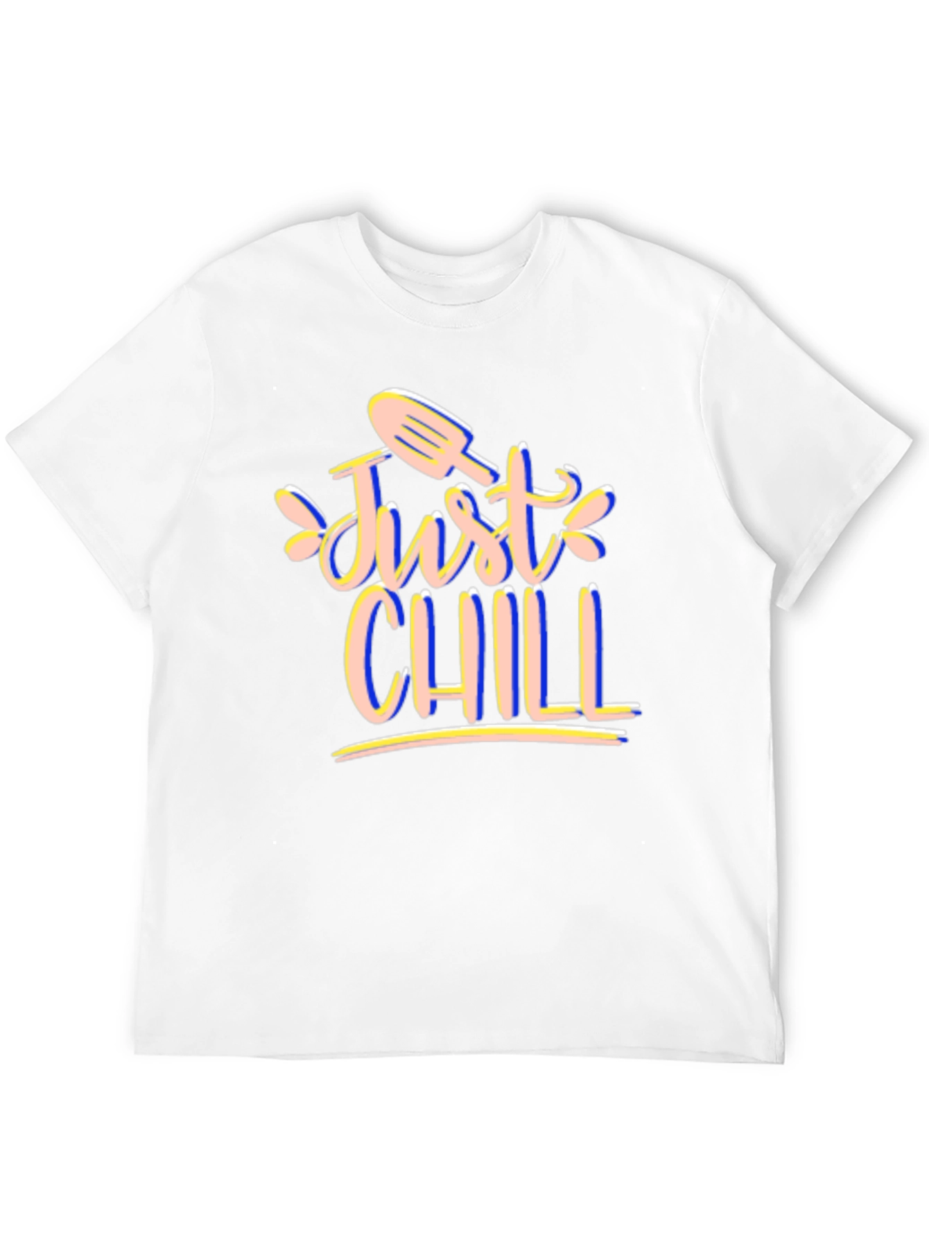 Just Chill Graphic Tee - Black Cotton T-Shirt