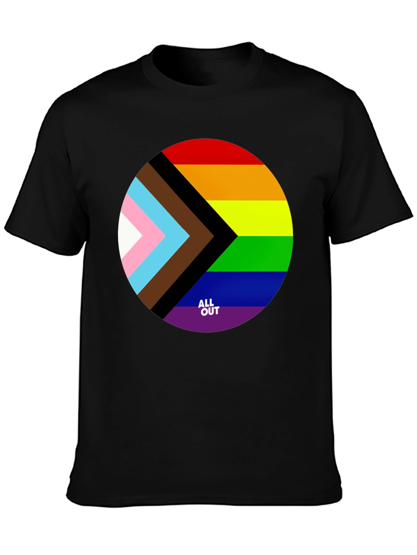 Pride T-Shirt - All Out - Black