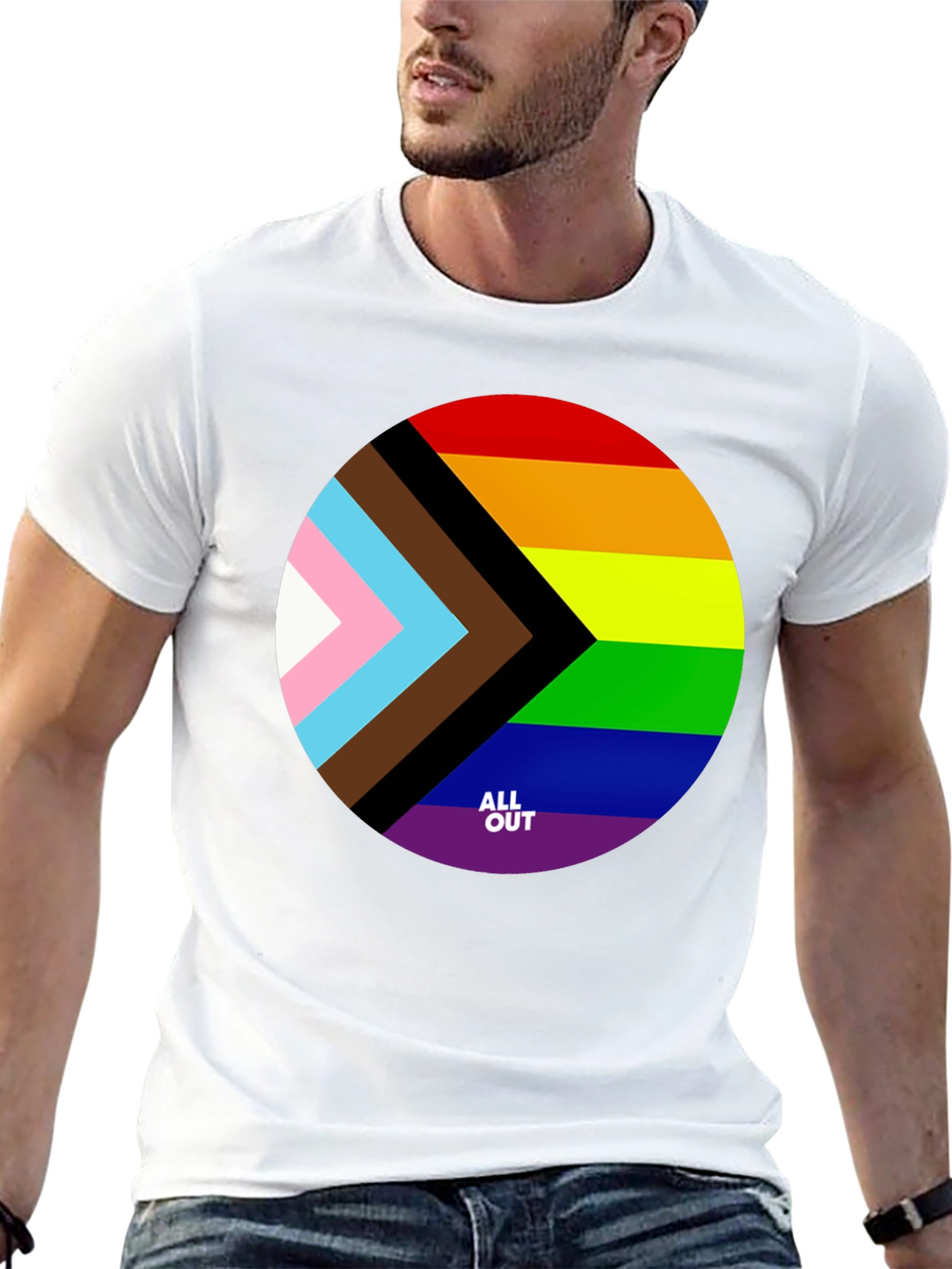 Pride T-Shirt - All Out - Black