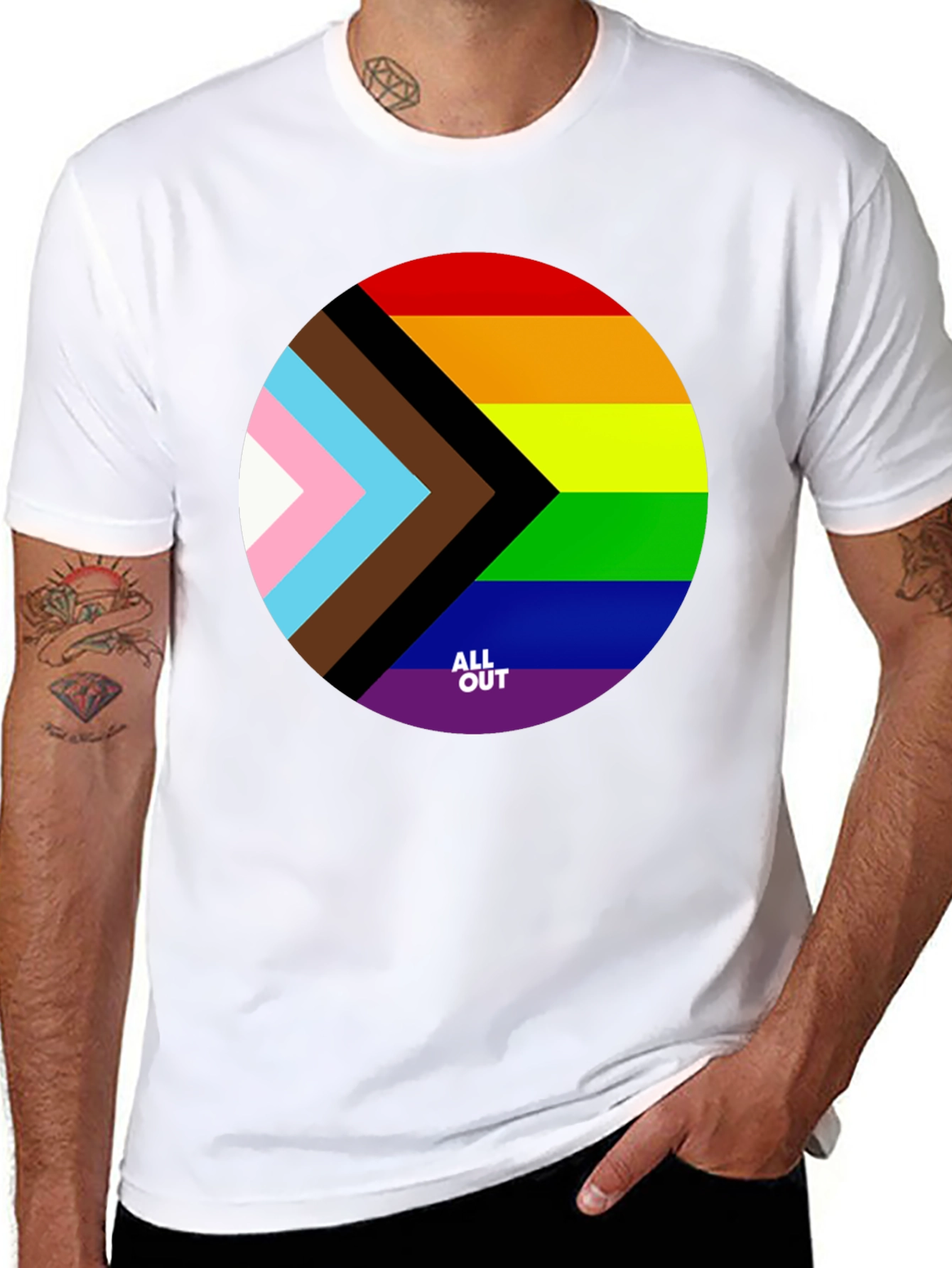 Pride T-Shirt - All Out - Black