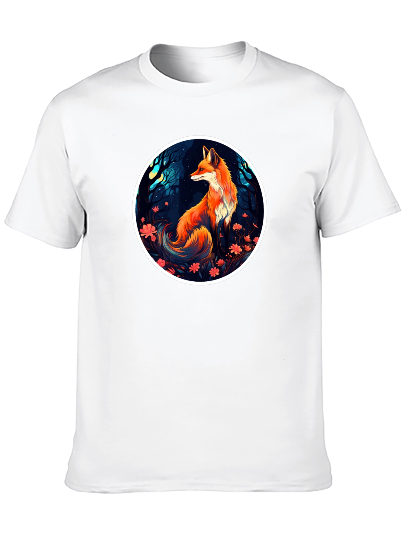 Fox in Forest Graphic T-Shirt