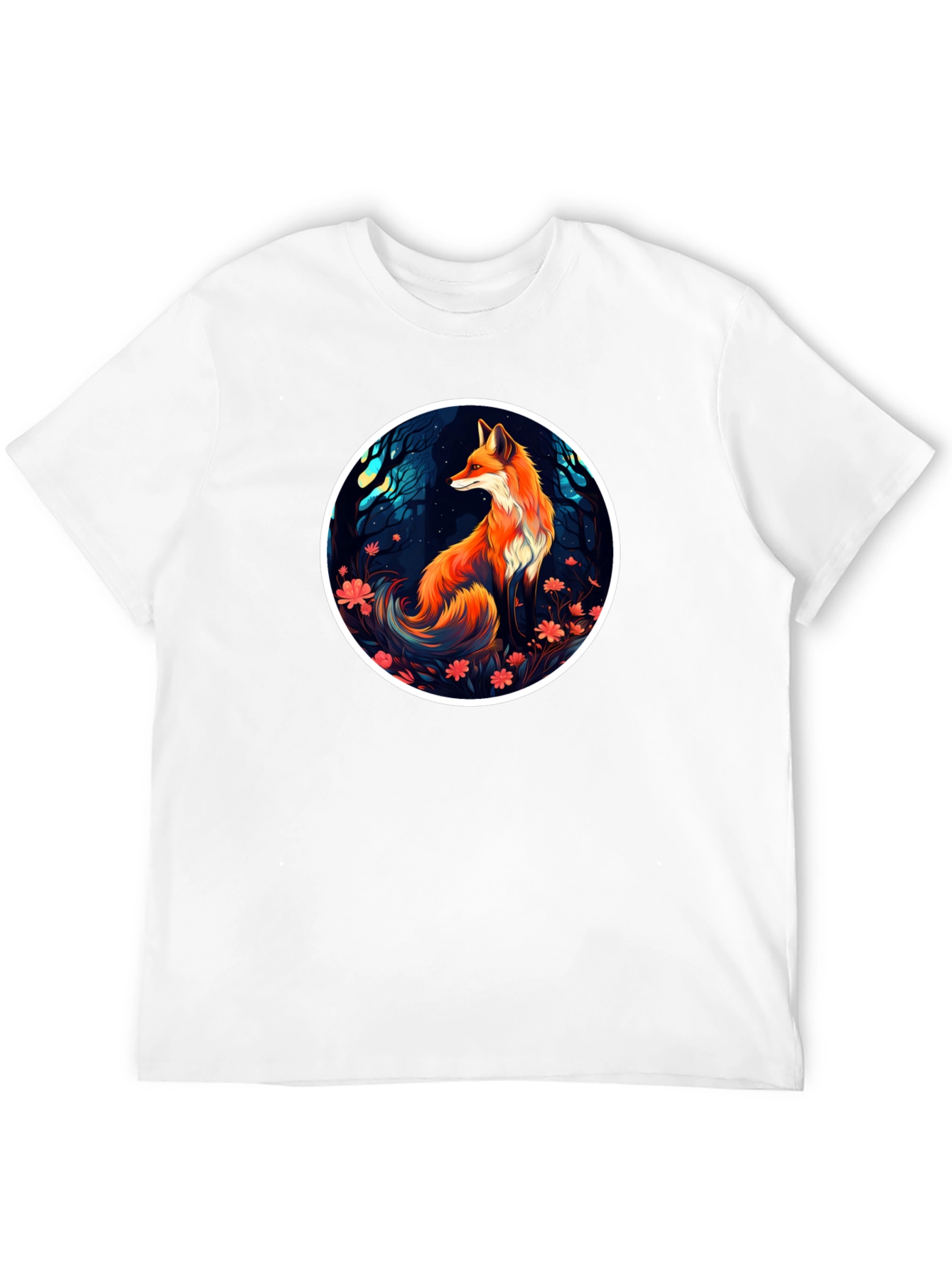 Fox in Forest Graphic T-Shirt