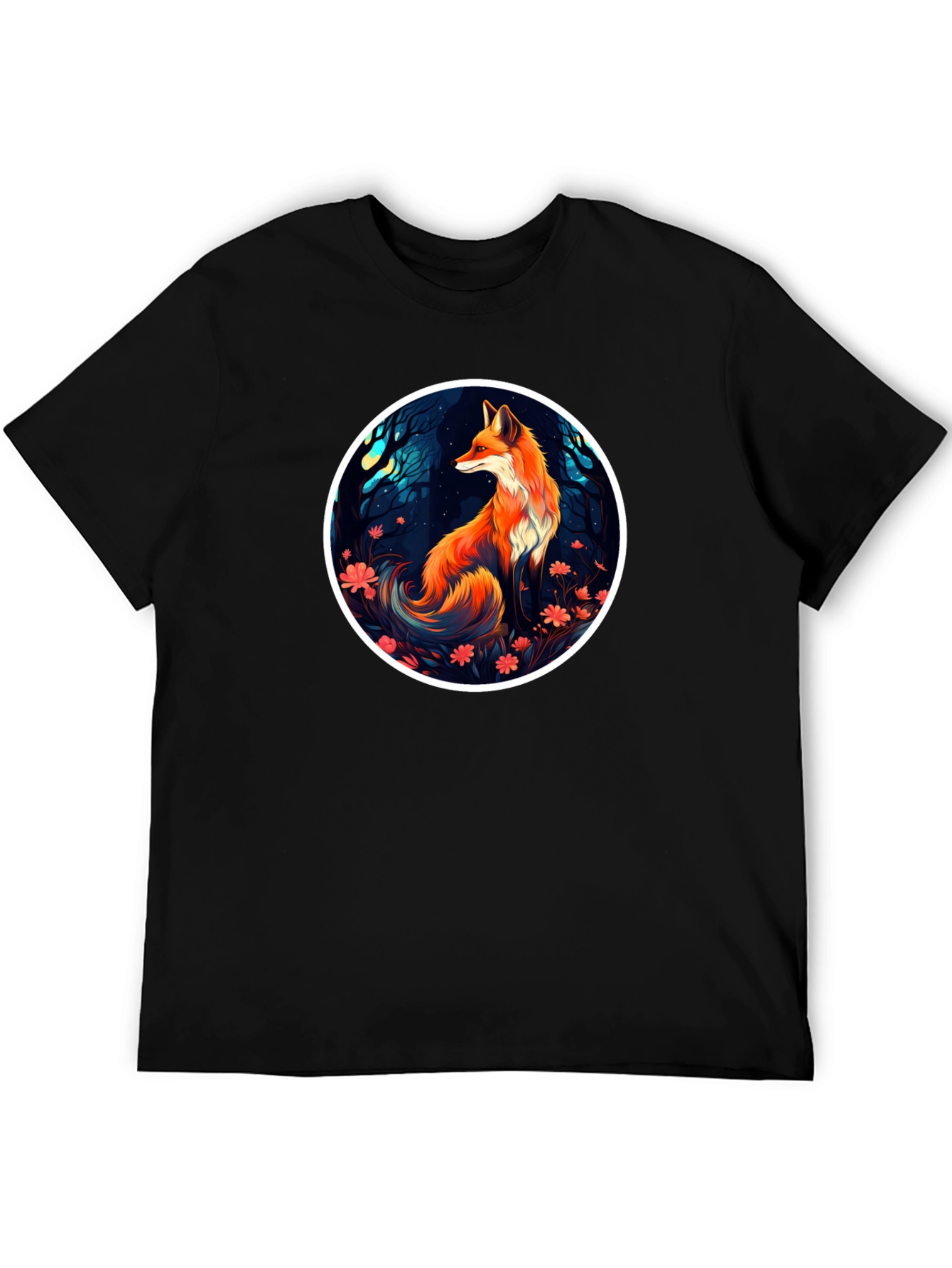 Fox in Forest Graphic T-Shirt