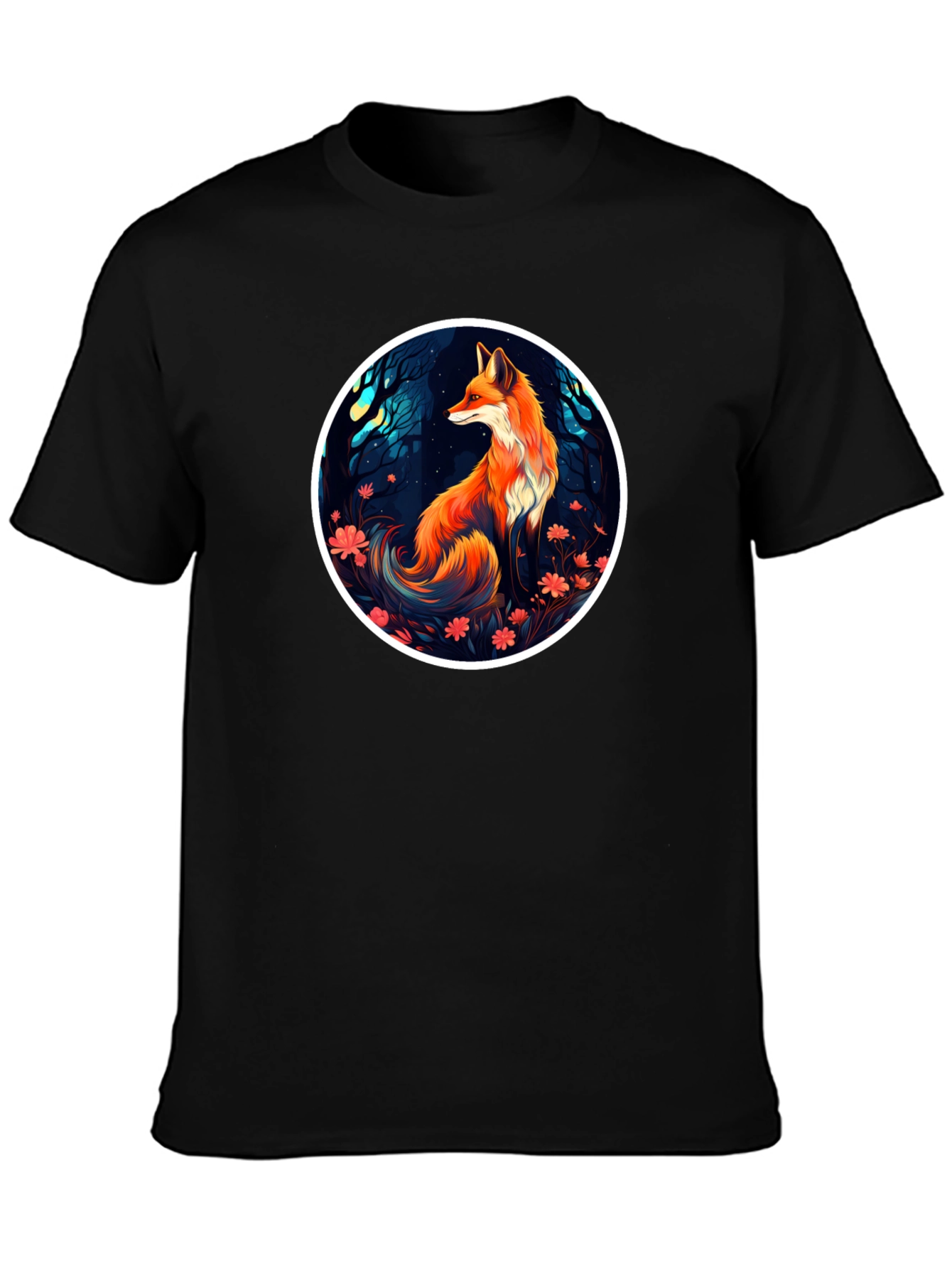 Fox in Forest Graphic T-Shirt