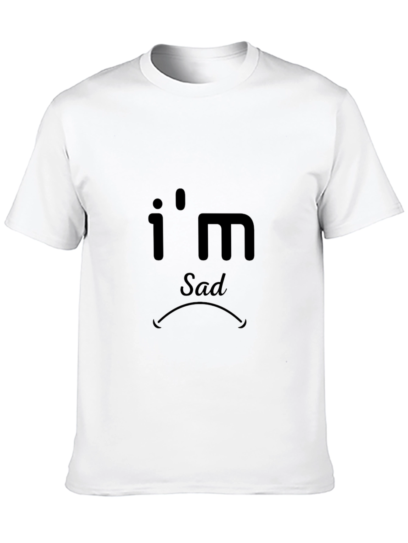Im Sad Black T-Shirt - Express Your Mood