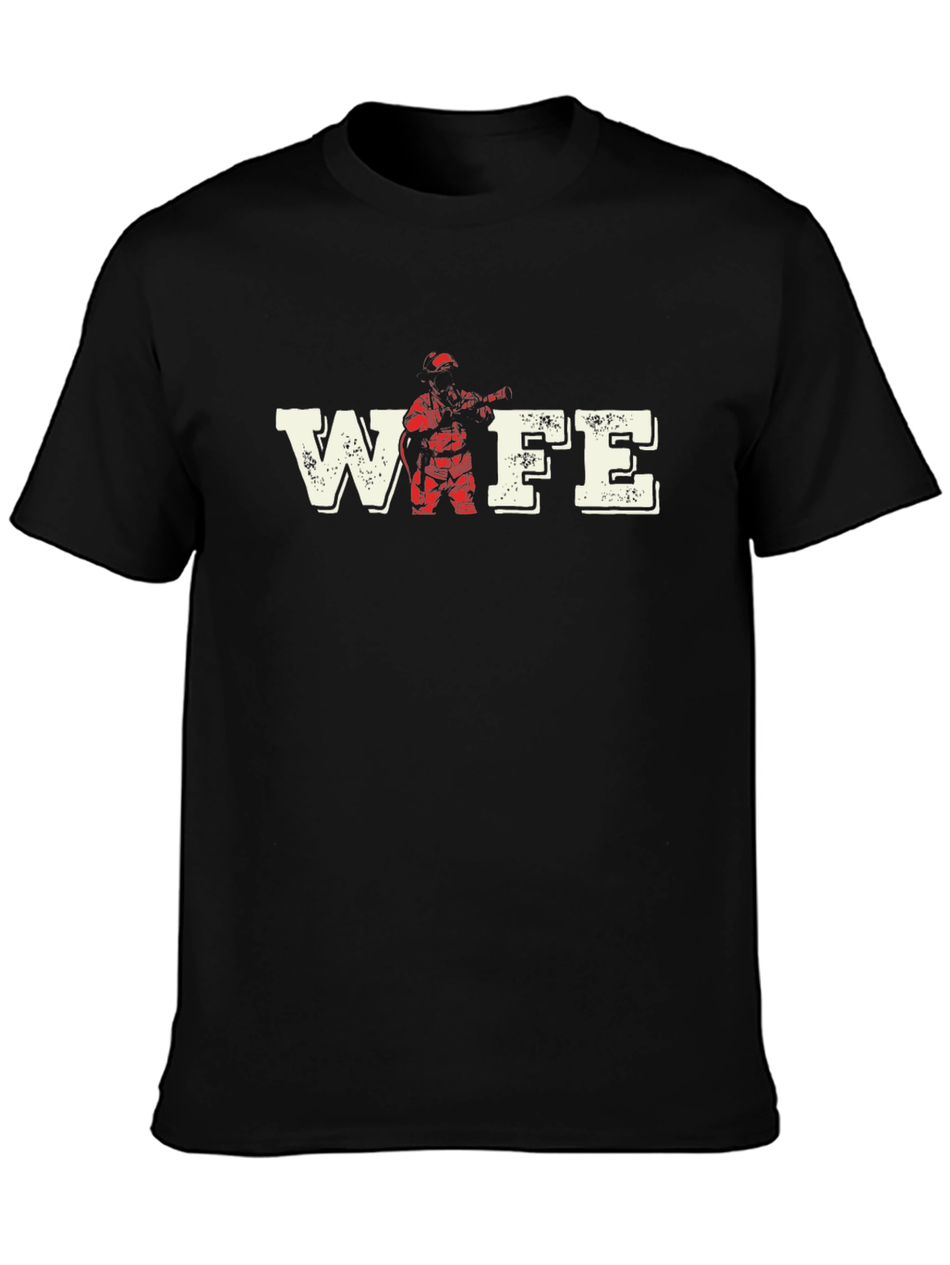 Firefighter Wife T-Shirt - Black