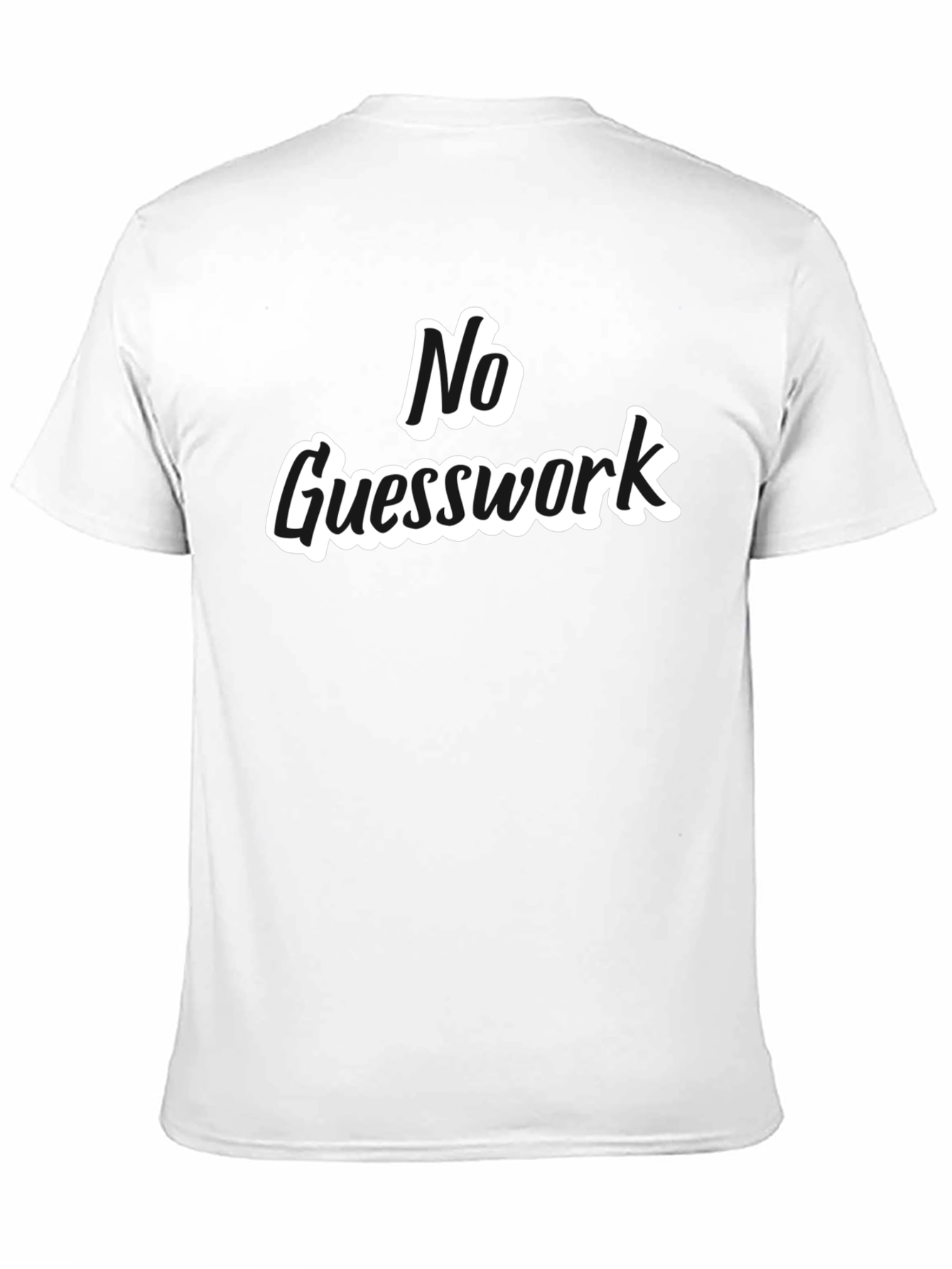 No Guesswork Black Graphic Tee