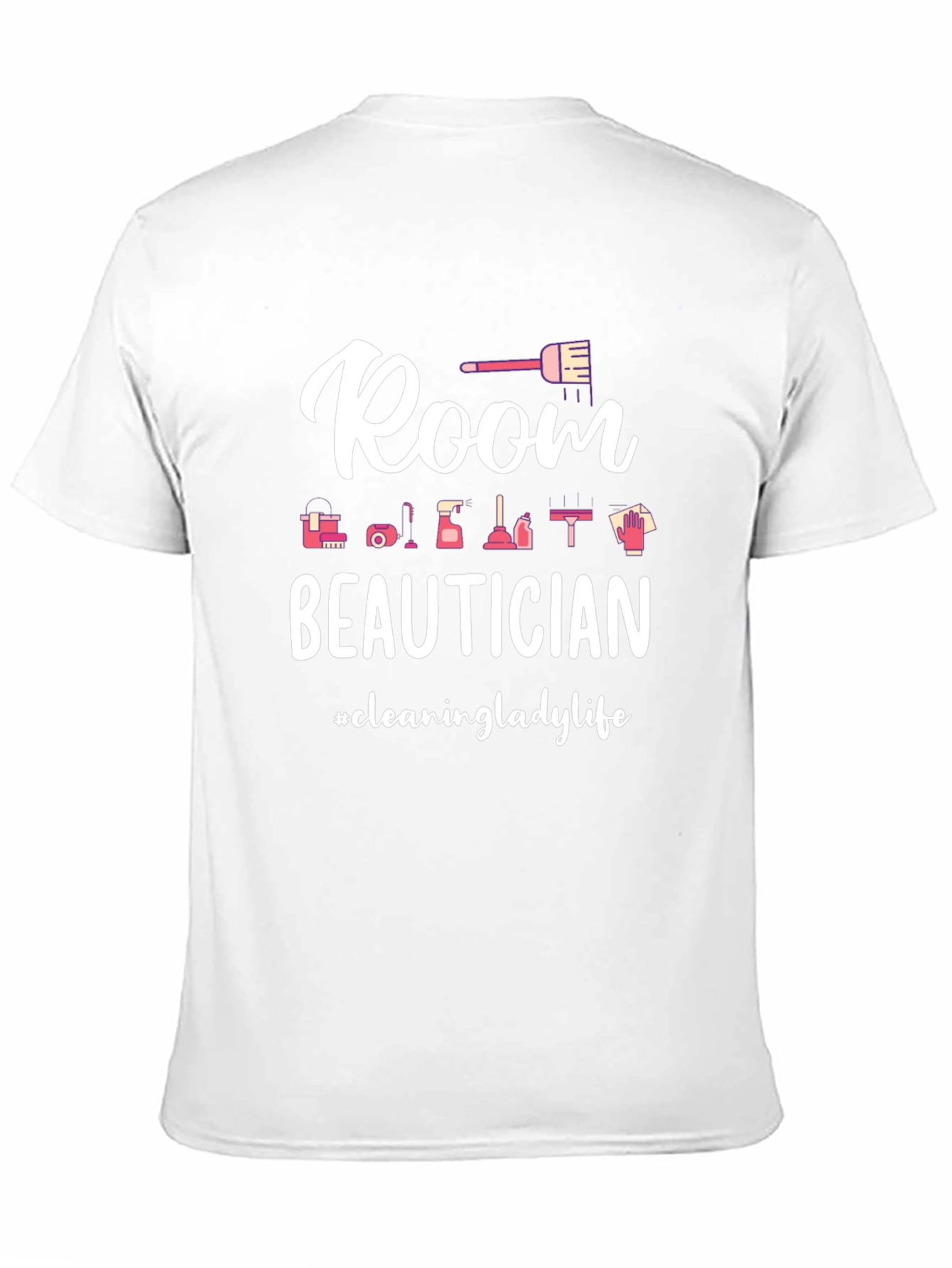 Room Beautician Cleaning Lady Life Black T-Shirt