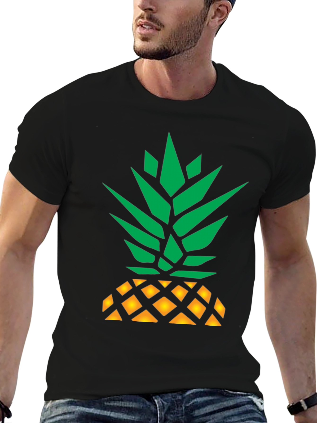Pineapple Graphic T-Shirt - Funky Fruit Design