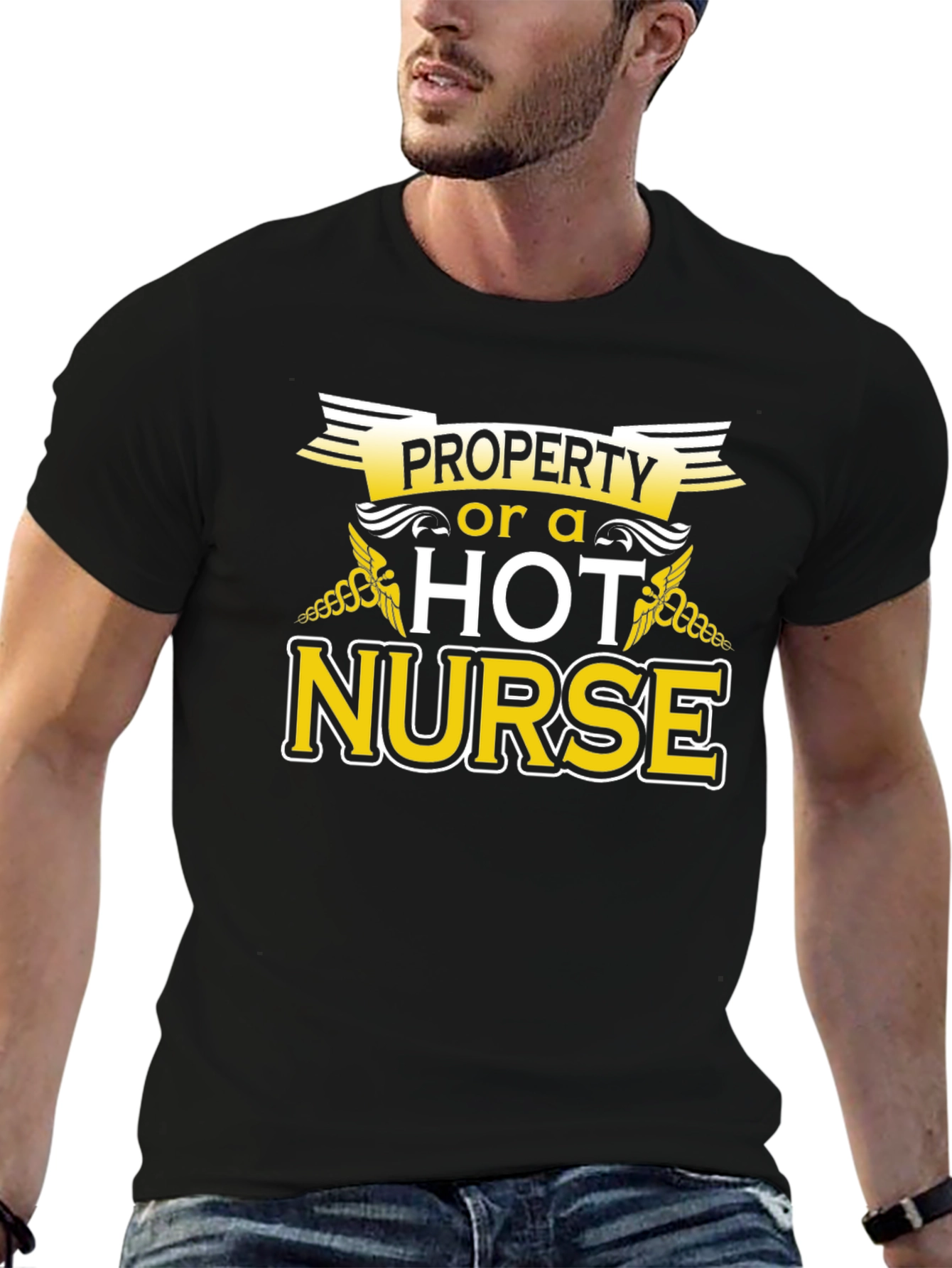 Property of a Hot Nurse Graphic T-Shirt