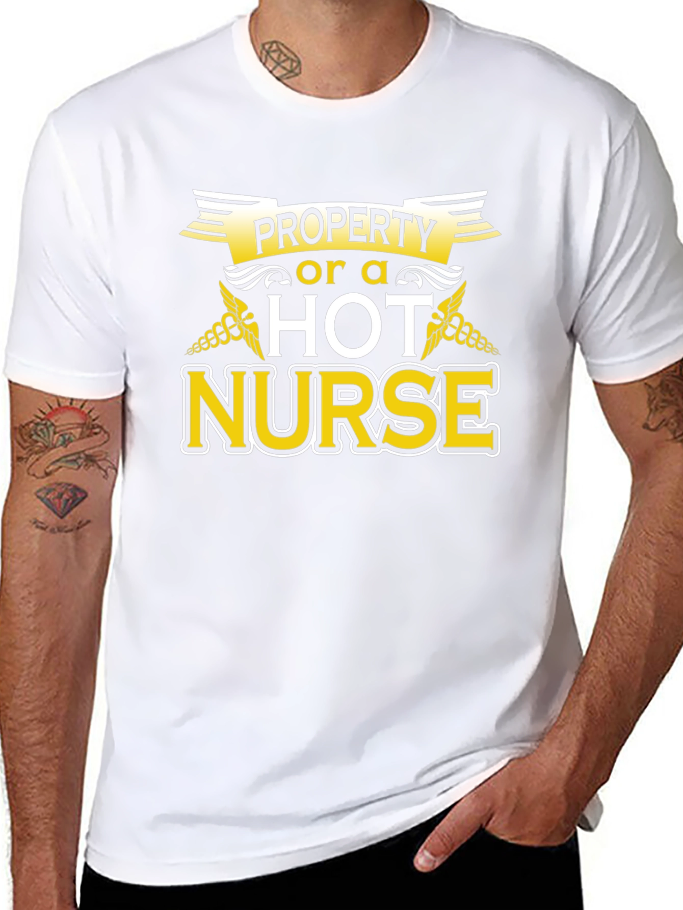 Property of a Hot Nurse Graphic T-Shirt