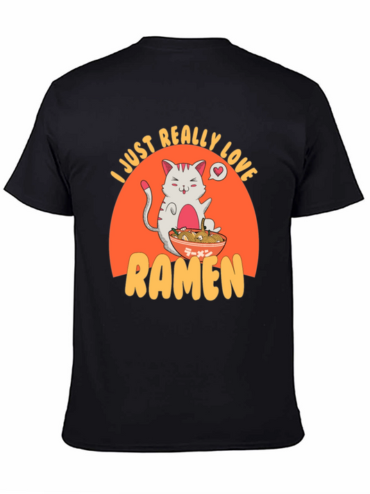 Ramen Cat T-Shirt - I Just Really Love Ramen Tee
