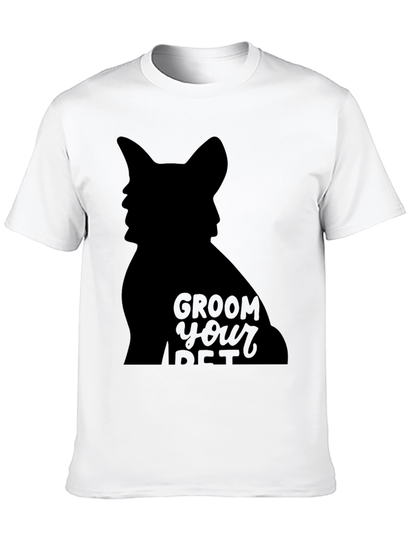 Groom Your Pet Black Graphic Tee