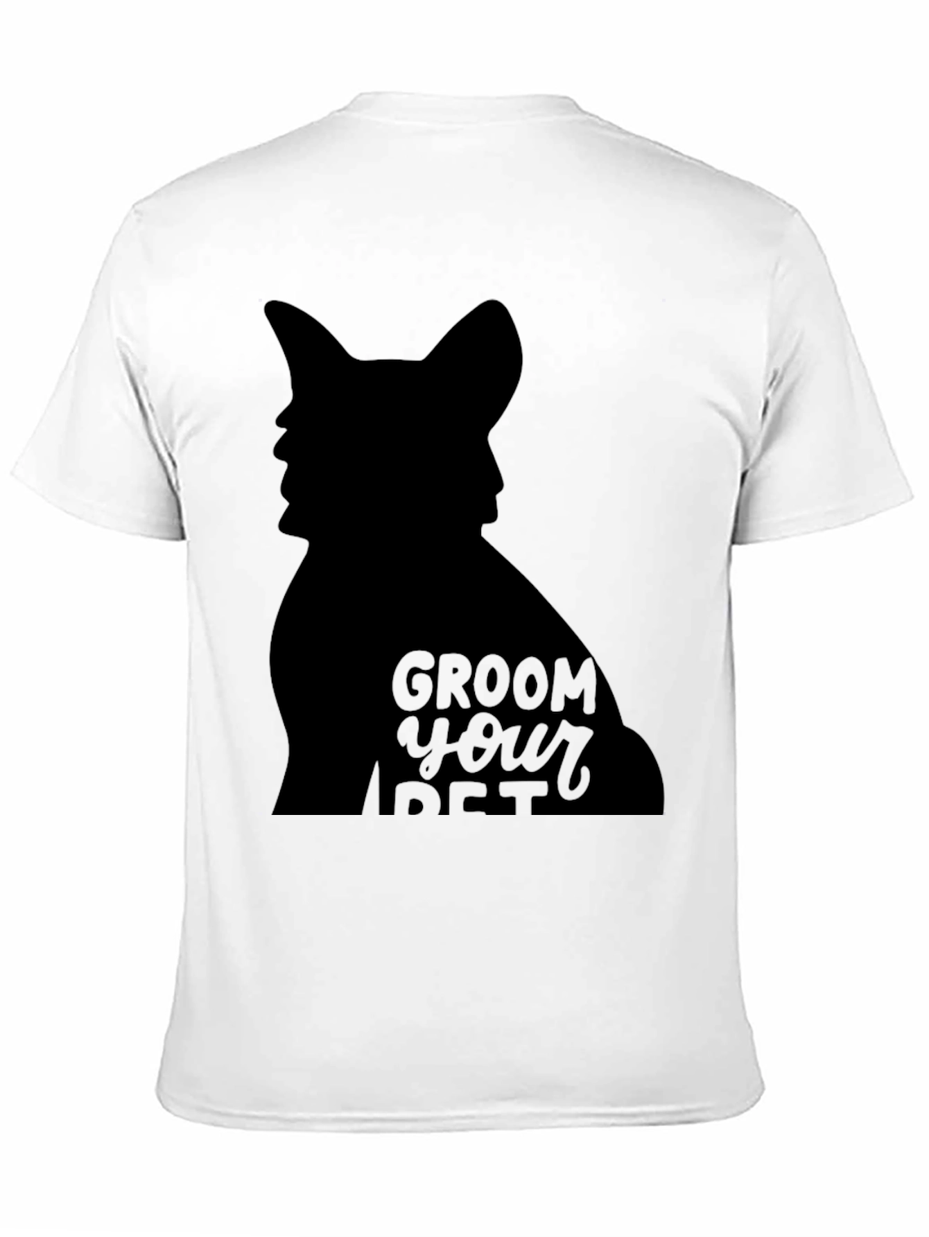Groom Your Pet Black Graphic Tee