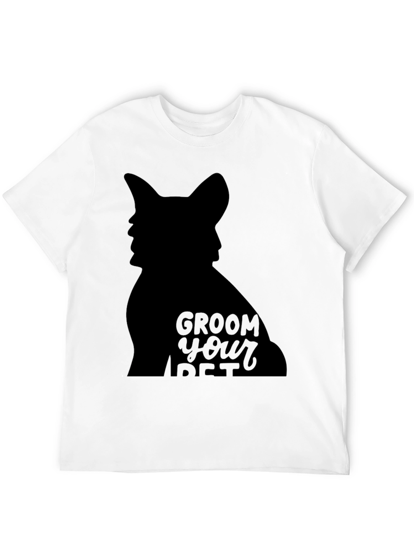 Groom Your Pet Black Graphic Tee