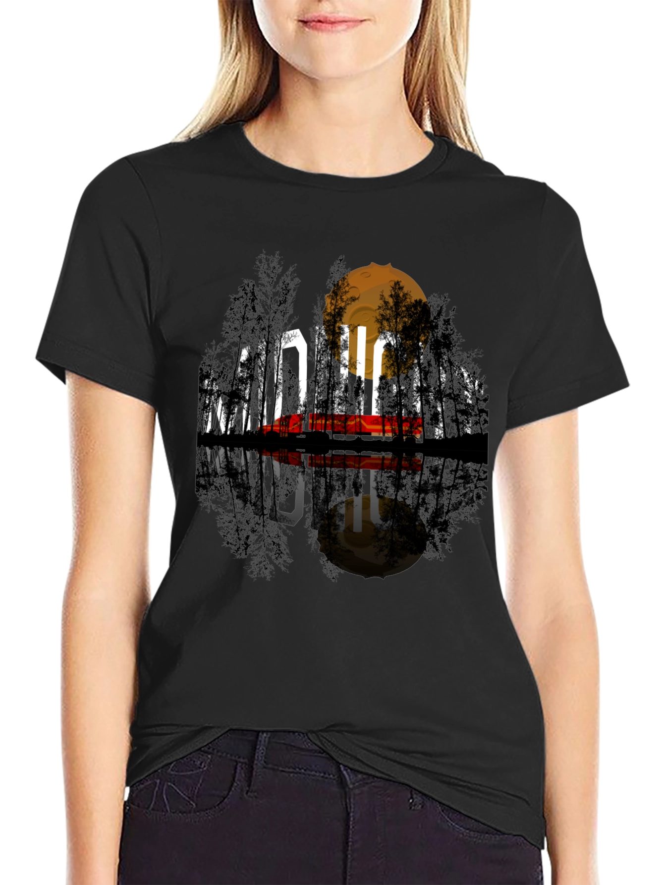 Midnight Reflective Graphic Tee