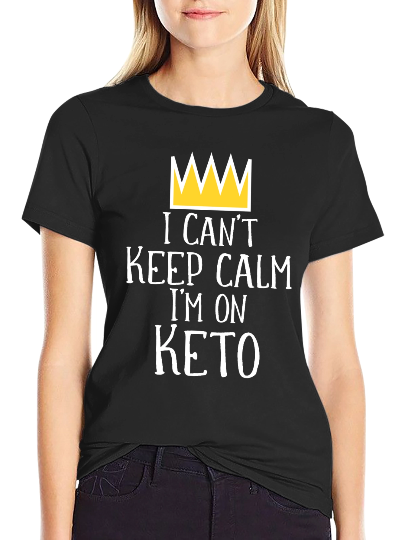 Funny Keto Diet T-Shirt - I Cant Keep Calm