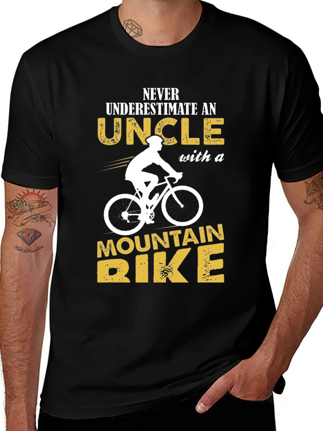 Uncle Mountain Bike T-Shirt - Black