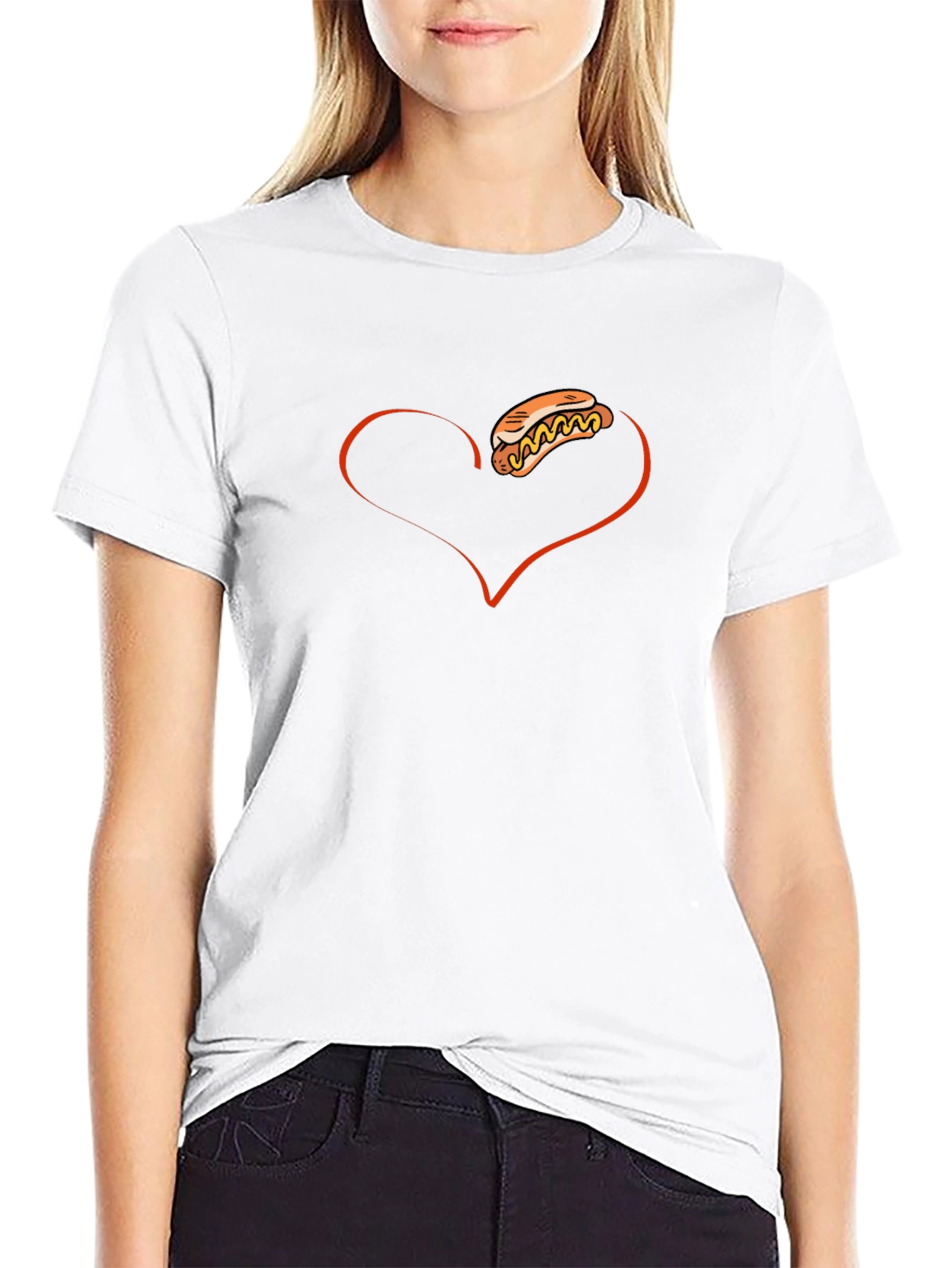 I Heart Hotdogs Graphic Tee
