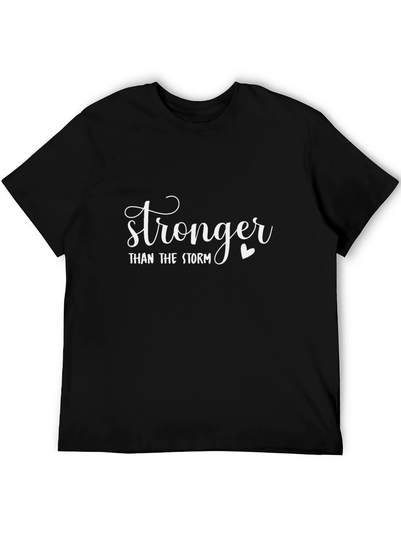 Stronger Than The Storm Black T-Shirt
