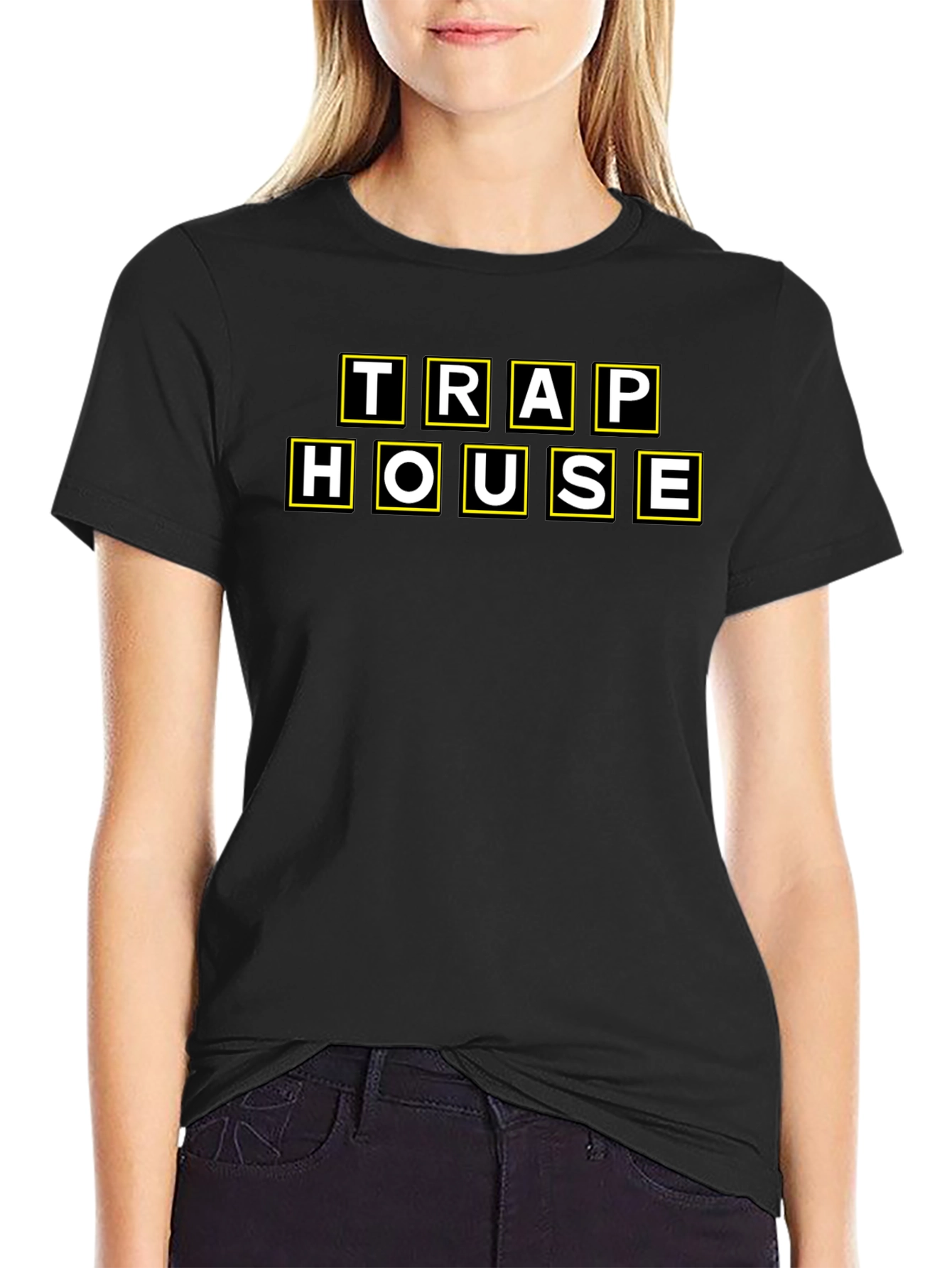 Trap House Graphic Tee - Black