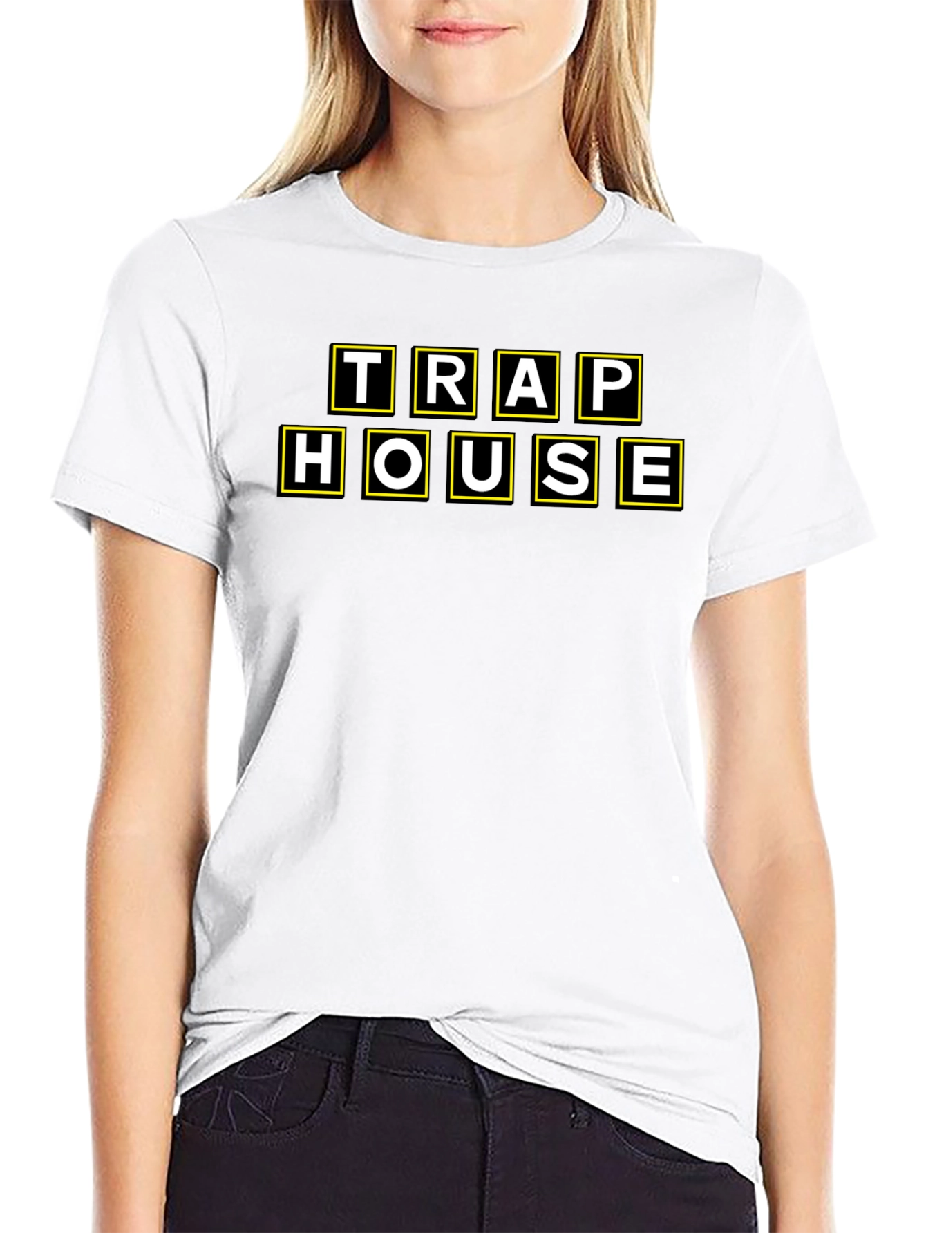 Trap House Graphic Tee - Black