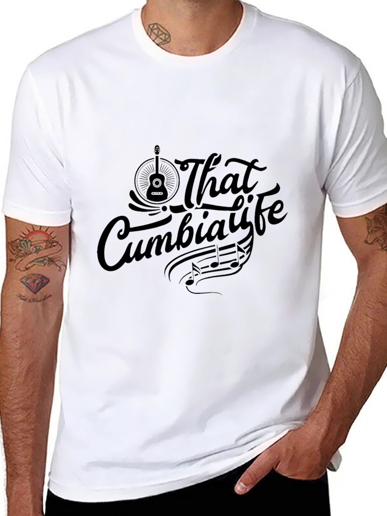 That Cumbia Life Black Graphic Tee