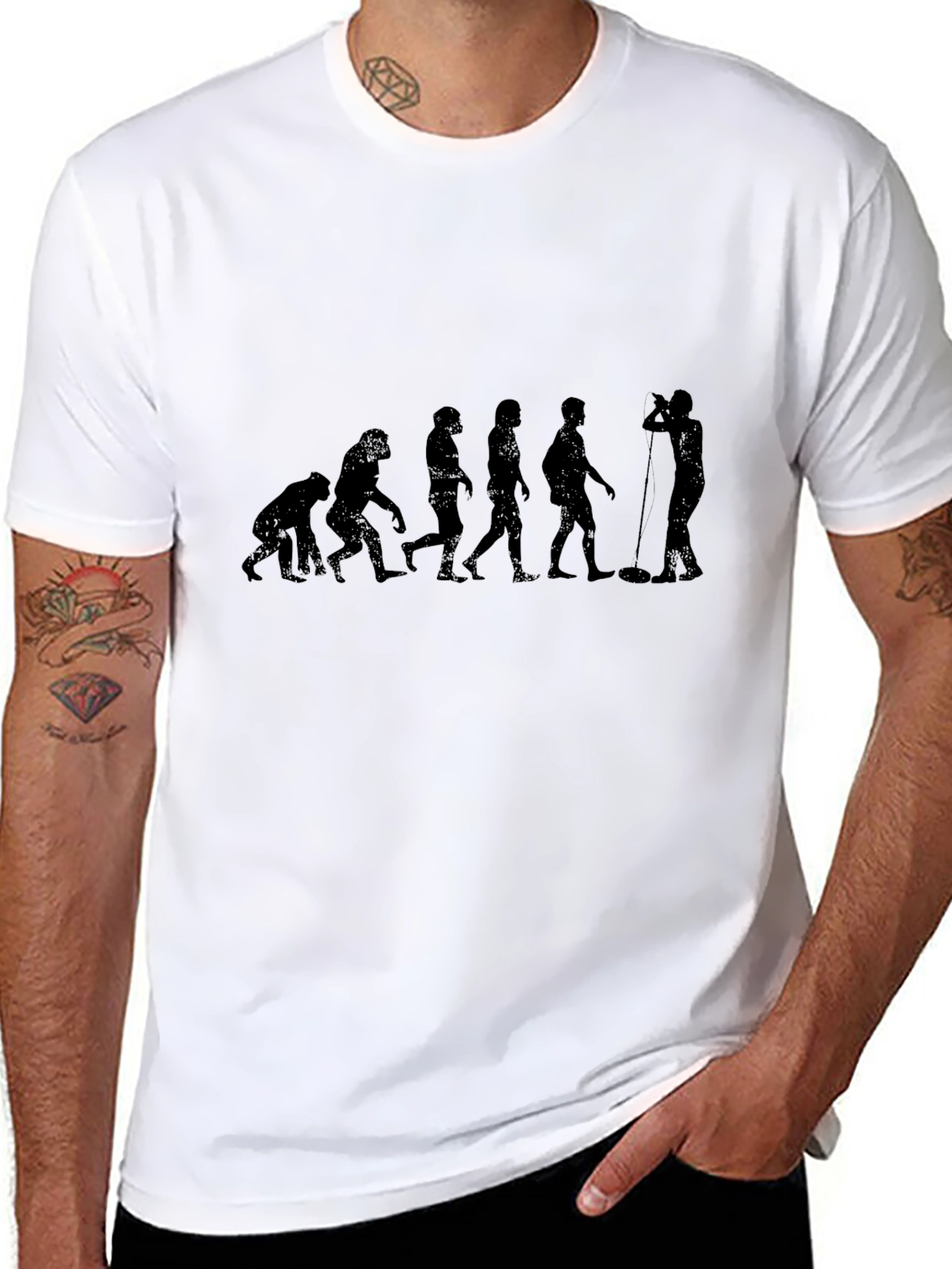 Evolution of Singer Graphic T-Shirt