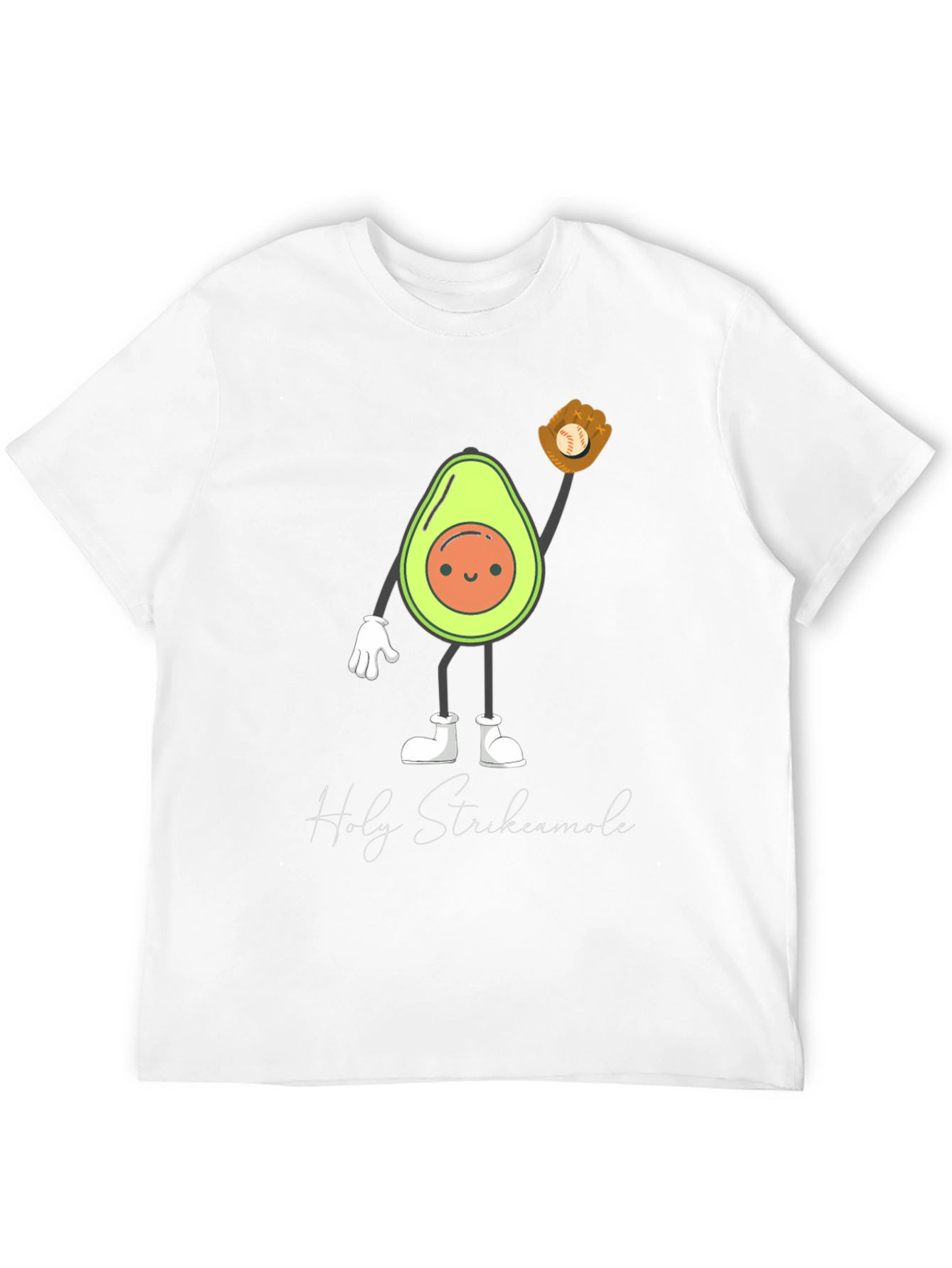 Funny Holy Strikecamole Avocado Baseball Graphic Tee