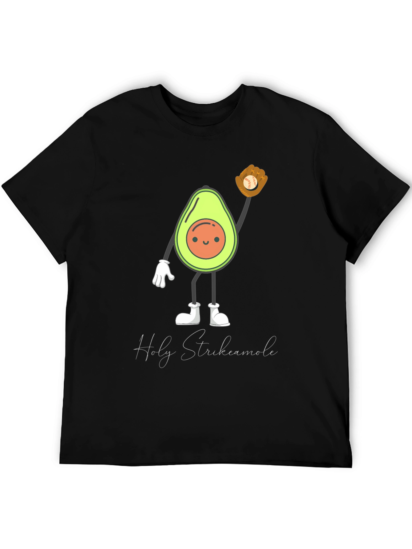 Funny Holy Strikecamole Avocado Baseball Graphic Tee