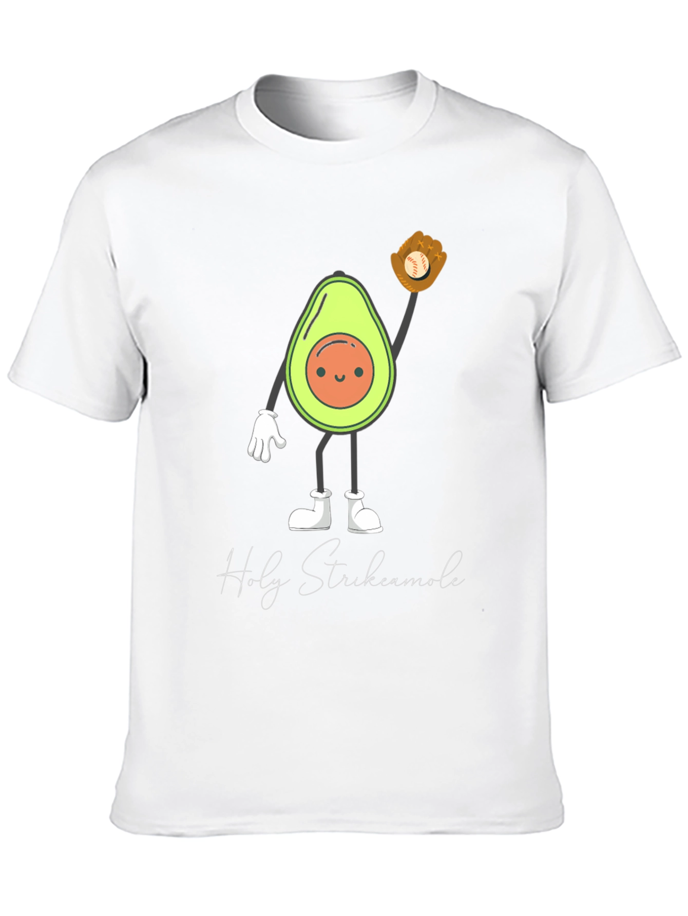Funny Holy Strikecamole Avocado Baseball Graphic Tee