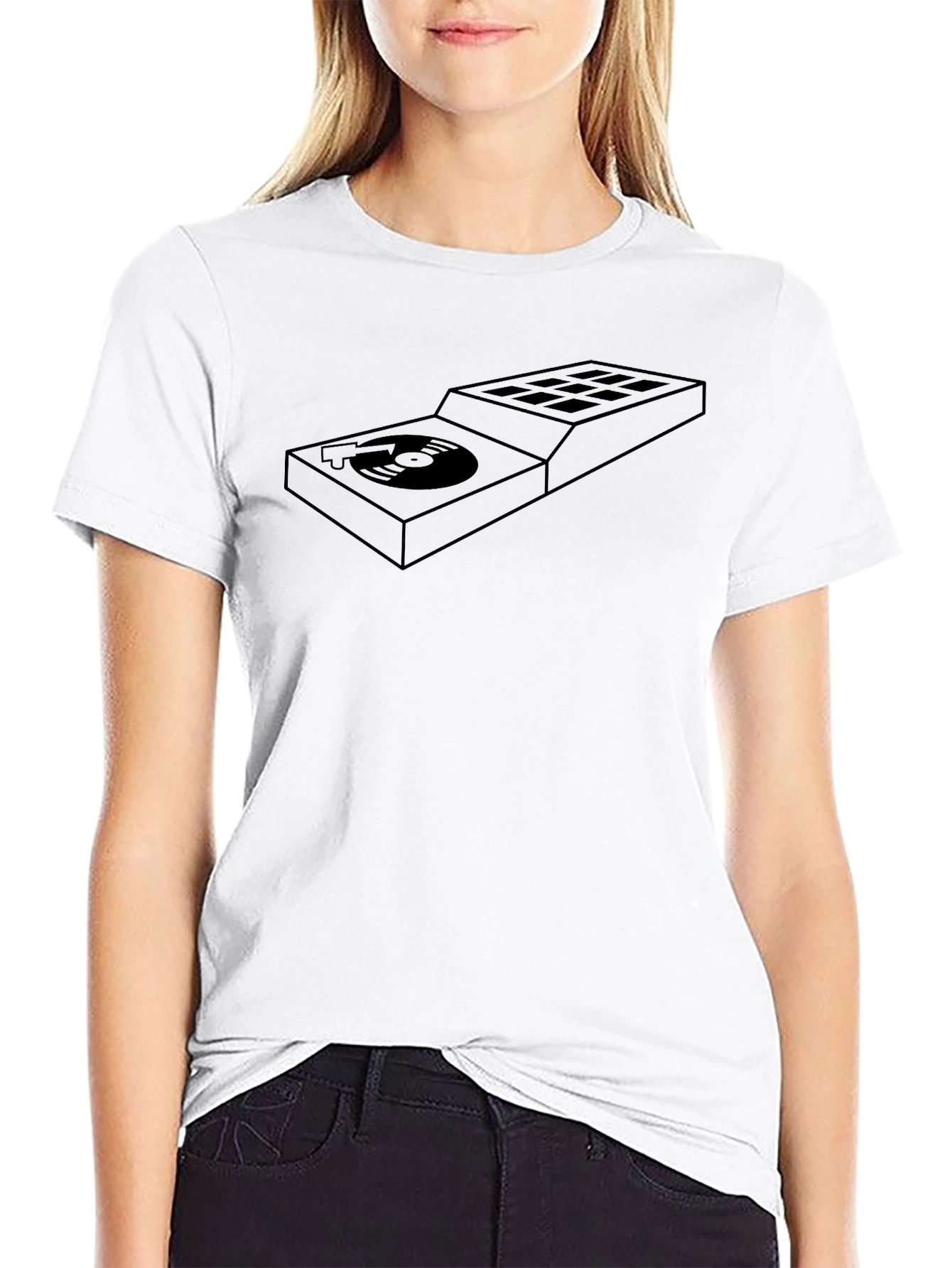 DJ Turntable Graphic Tee - Cool Music Lover Shirt