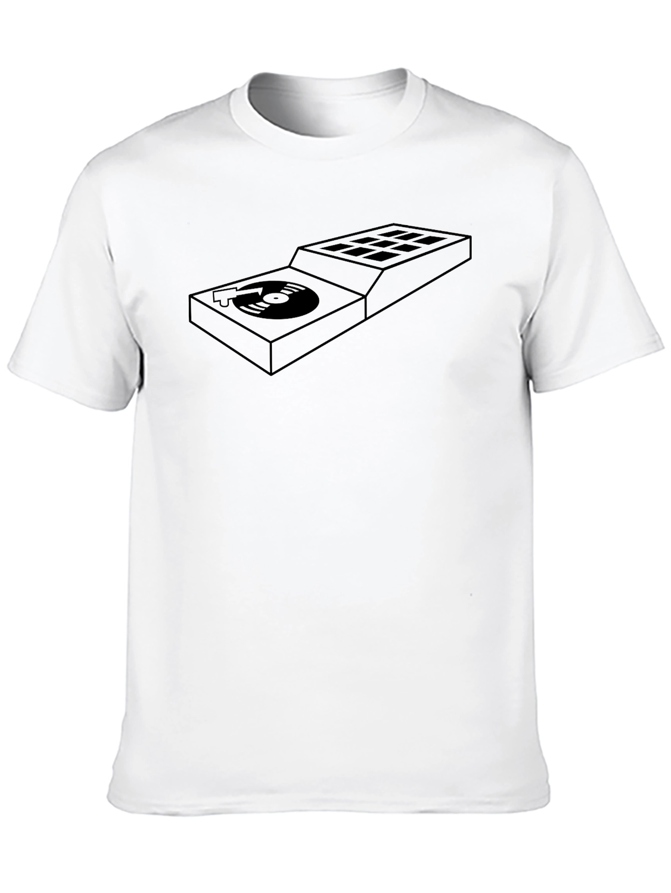 DJ Turntable Graphic Tee - Cool Music Lover Shirt
