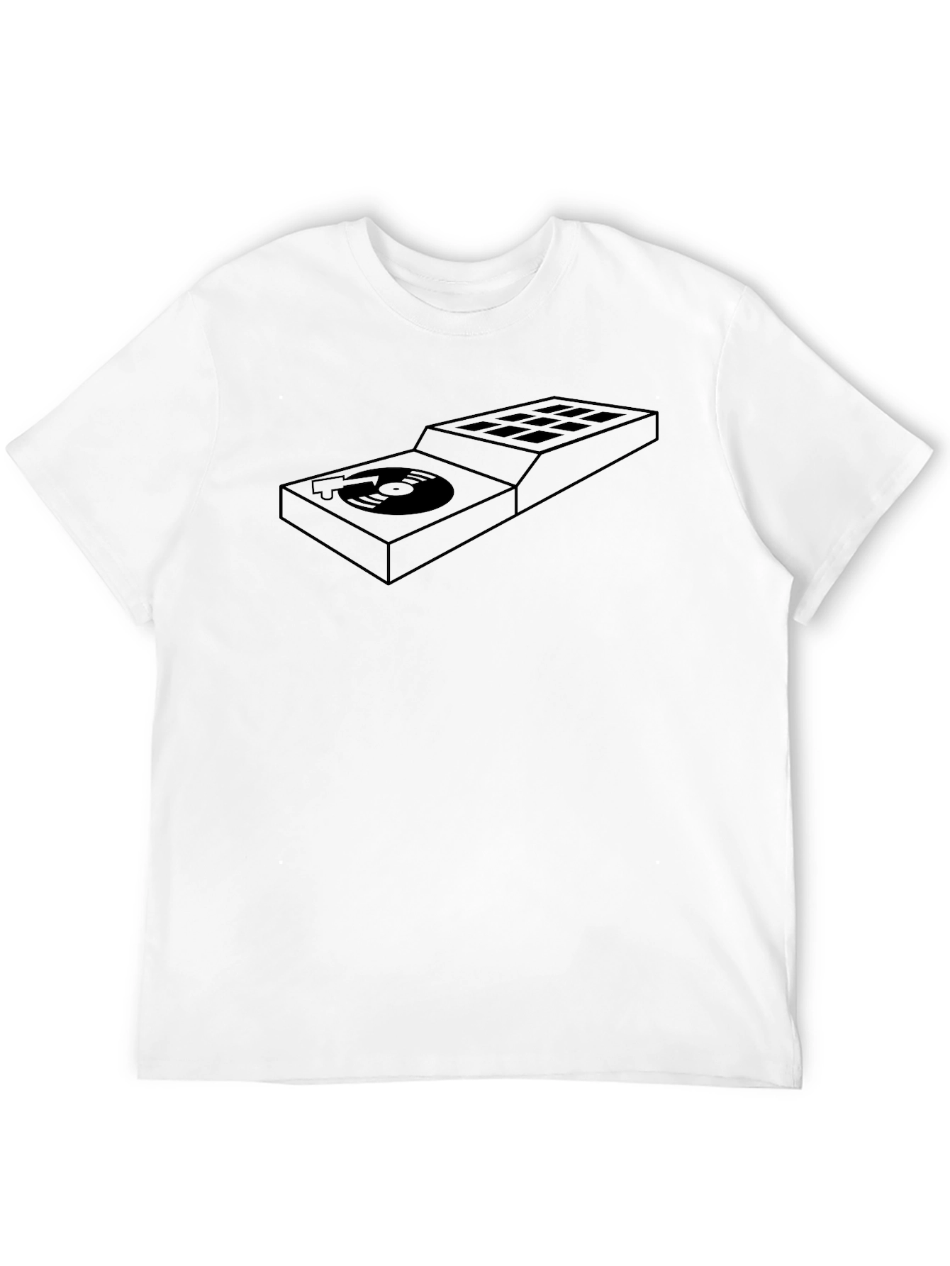 DJ Turntable Graphic Tee - Cool Music Lover Shirt