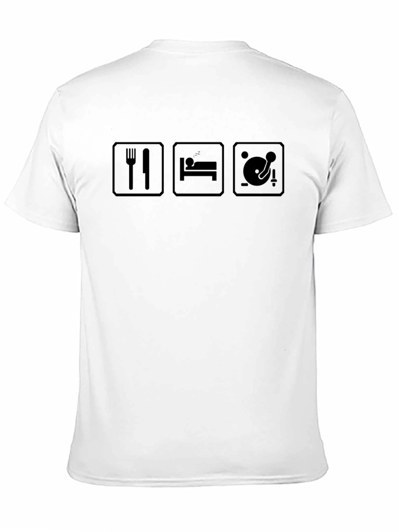 Eat Sleep DJ Black Graphic T-Shirt