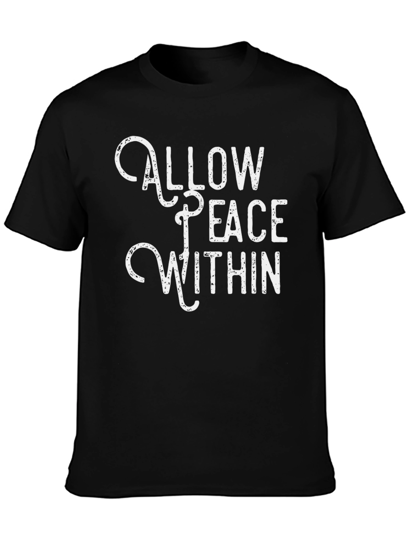Allow Peace Within Black Graphic Tee