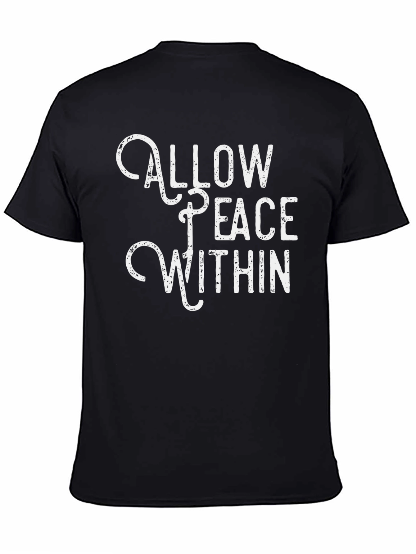 Allow Peace Within Black Graphic Tee