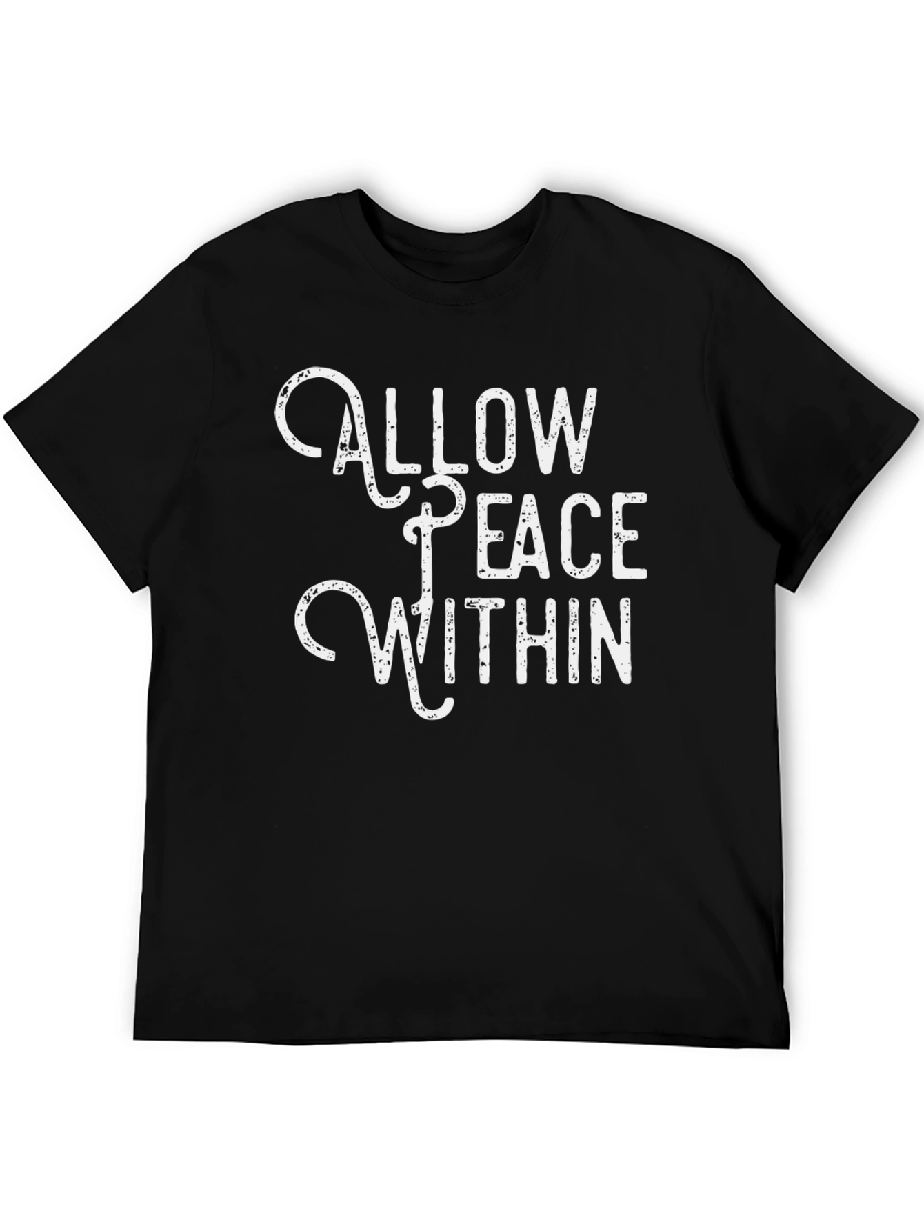 Allow Peace Within Black Graphic Tee