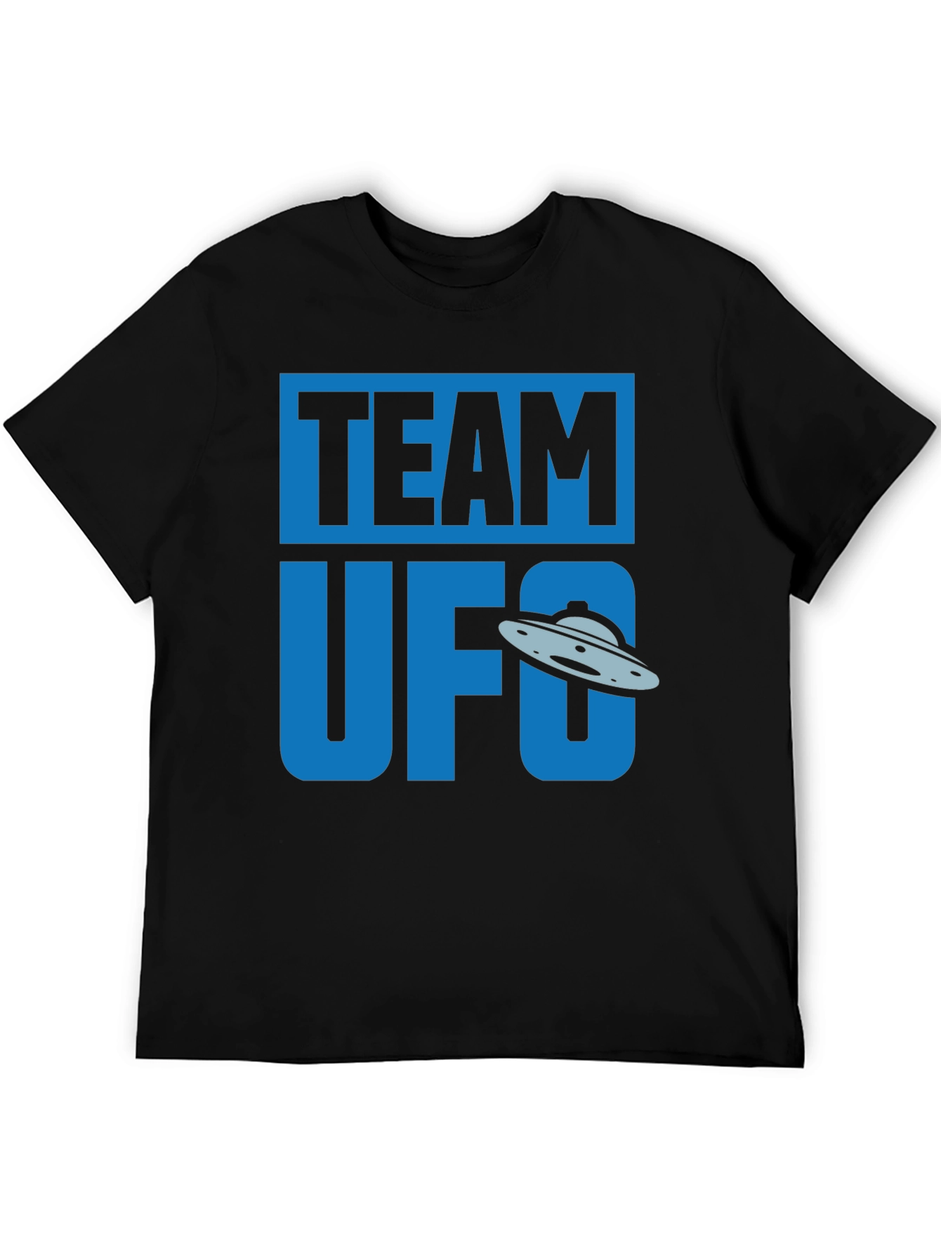 Team UFO Graphic T-Shirt - Black Cotton Tee