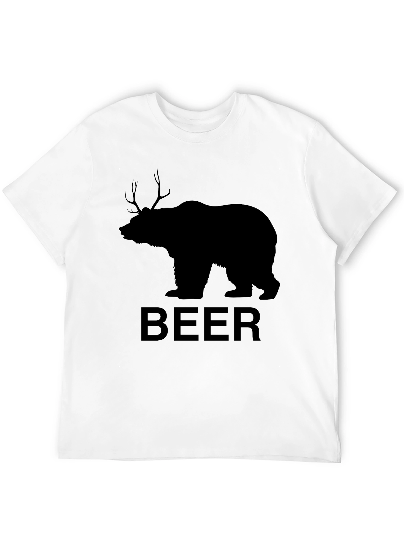 Bear Deer Beer Graphic T-Shirt