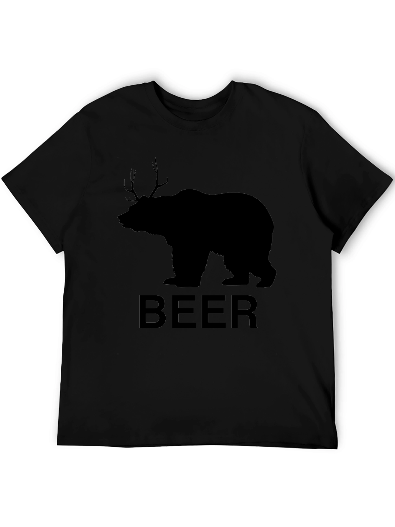 Bear Deer Beer Graphic T-Shirt