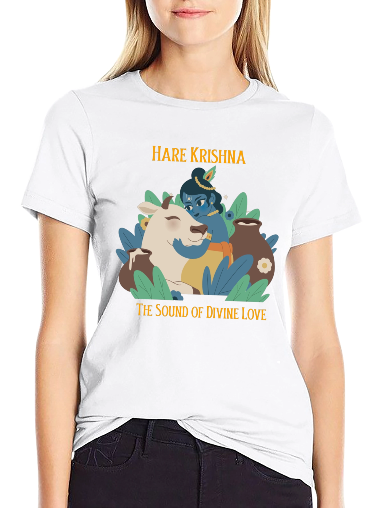 Hare Krishna Divine Love Graphic T-Shirt