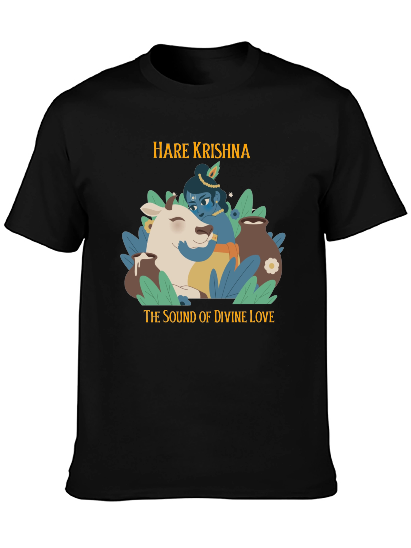 Hare Krishna Divine Love Graphic T-Shirt