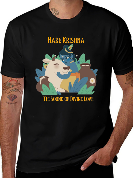 Hare Krishna Divine Love Graphic T-Shirt