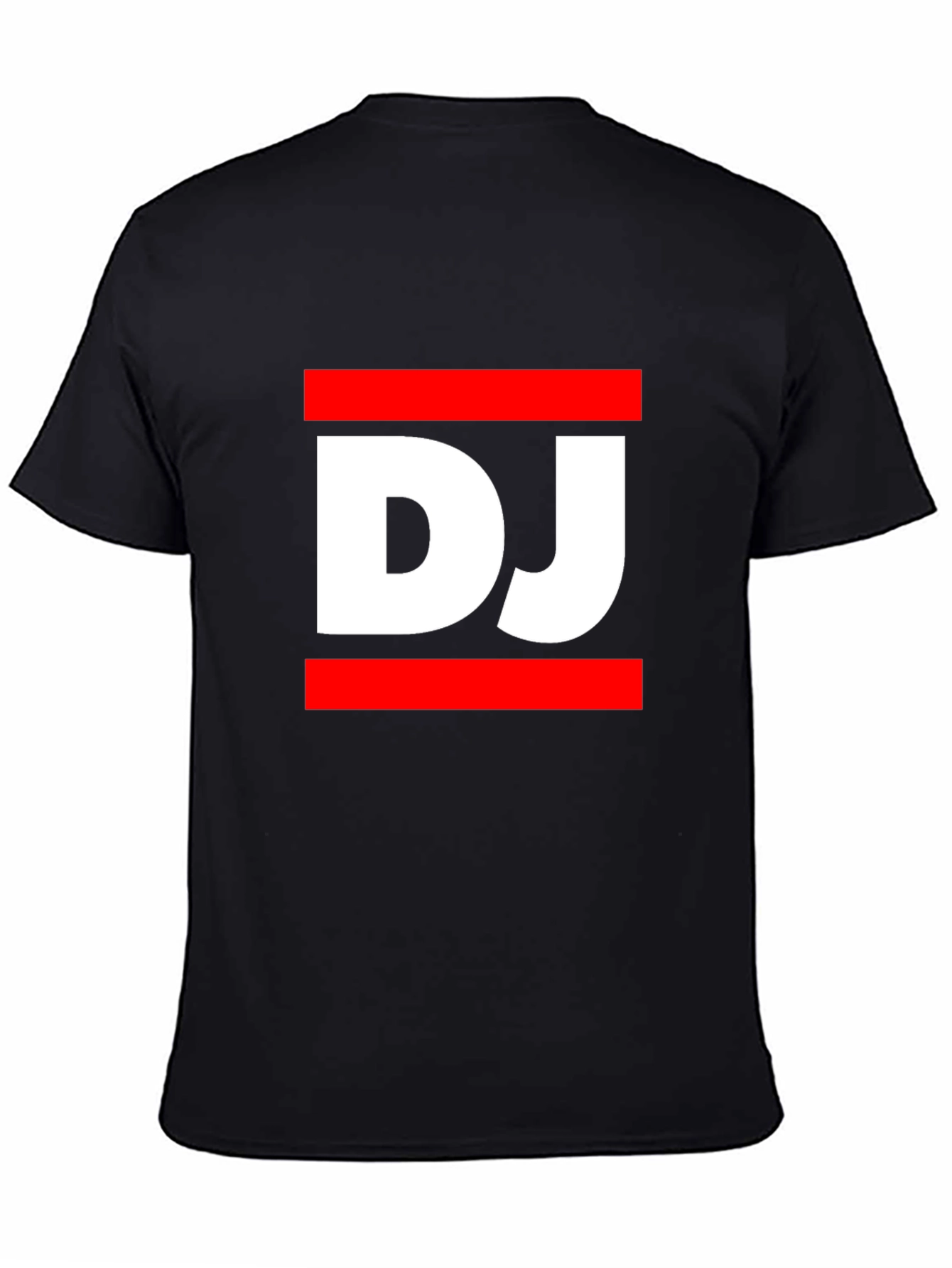 DJ Graphic Tee - Black Casual T-Shirt