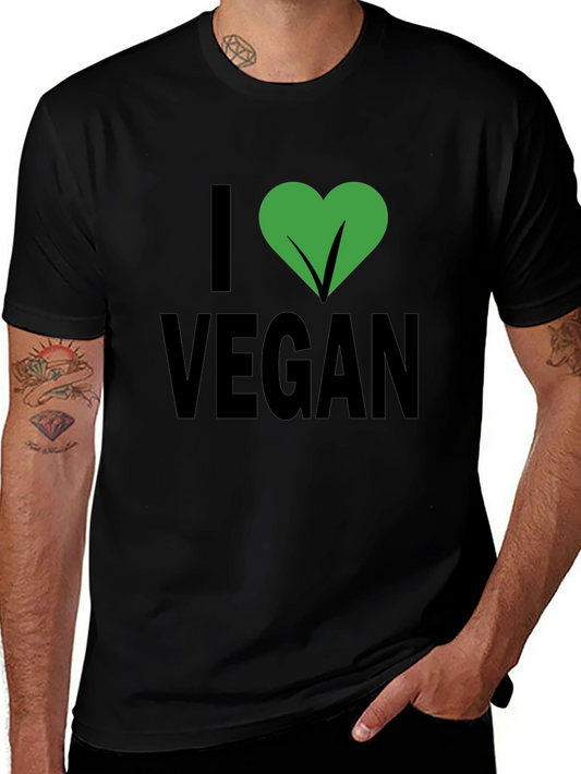 I Heart Vegan Black T-Shirt - Plant Based Lifestyle Apparel