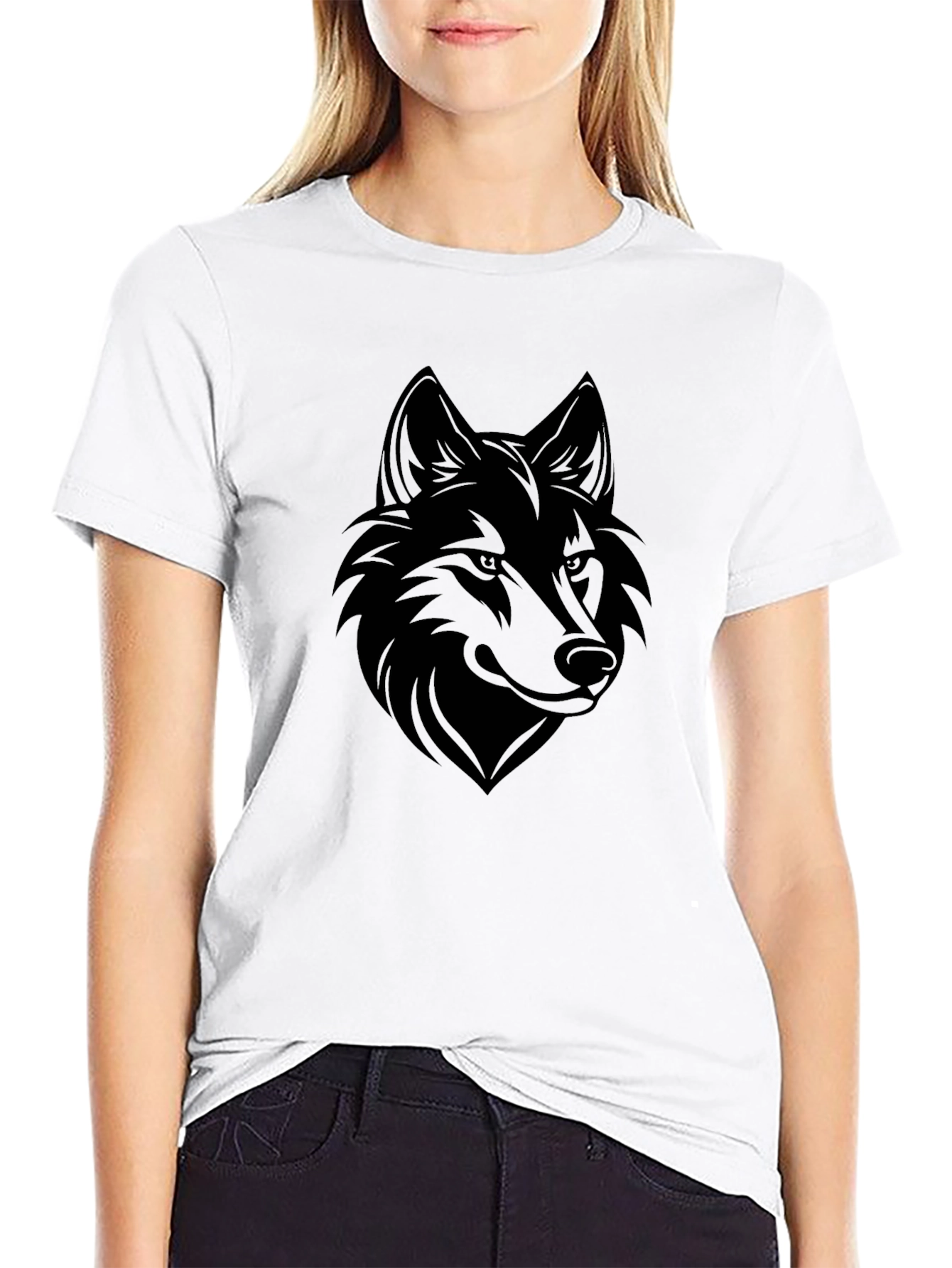 Black Wolf Graphic Tee - Mens