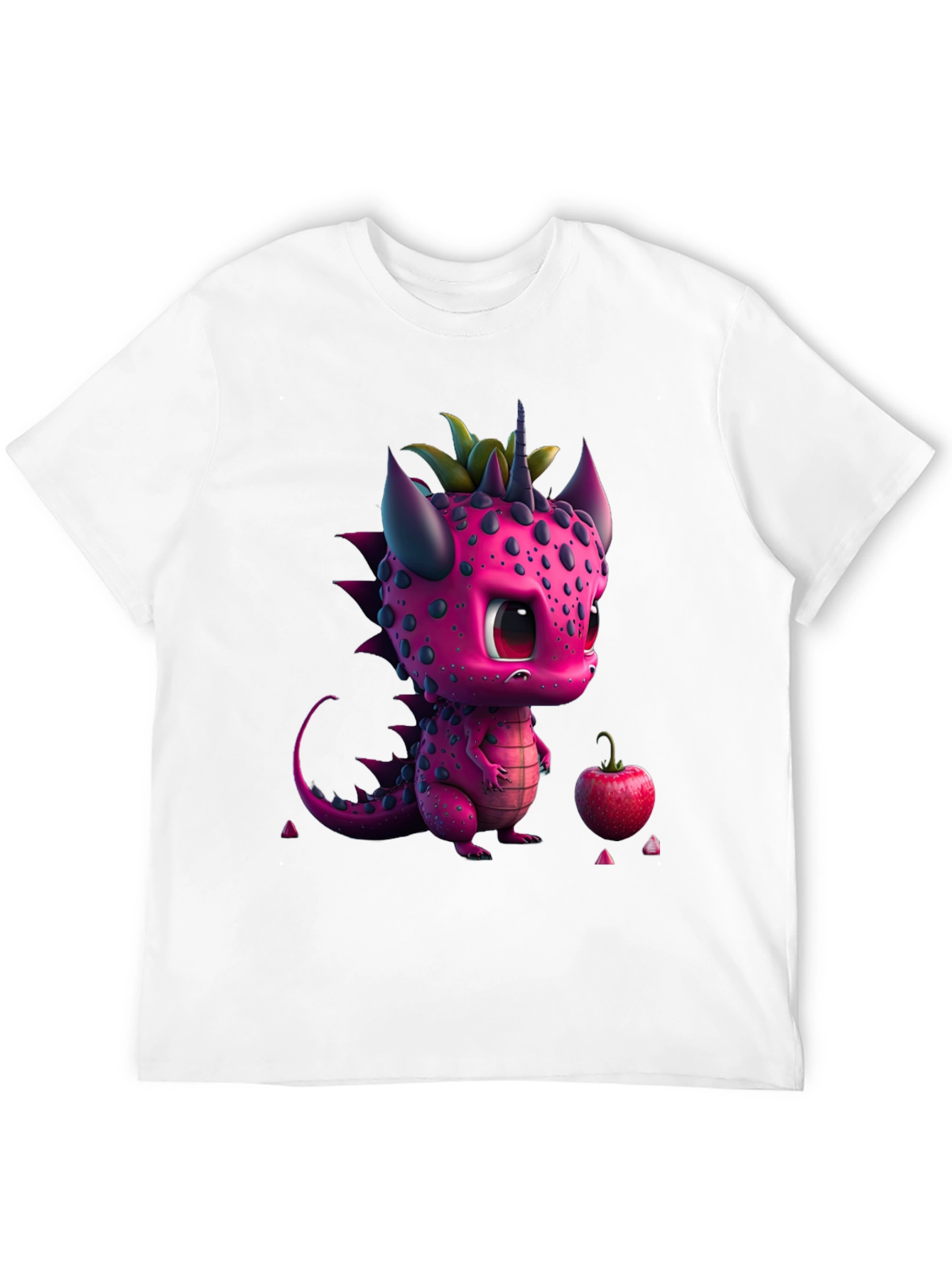 Cute Pink Dragon Graphic Tee - Whimsical Design