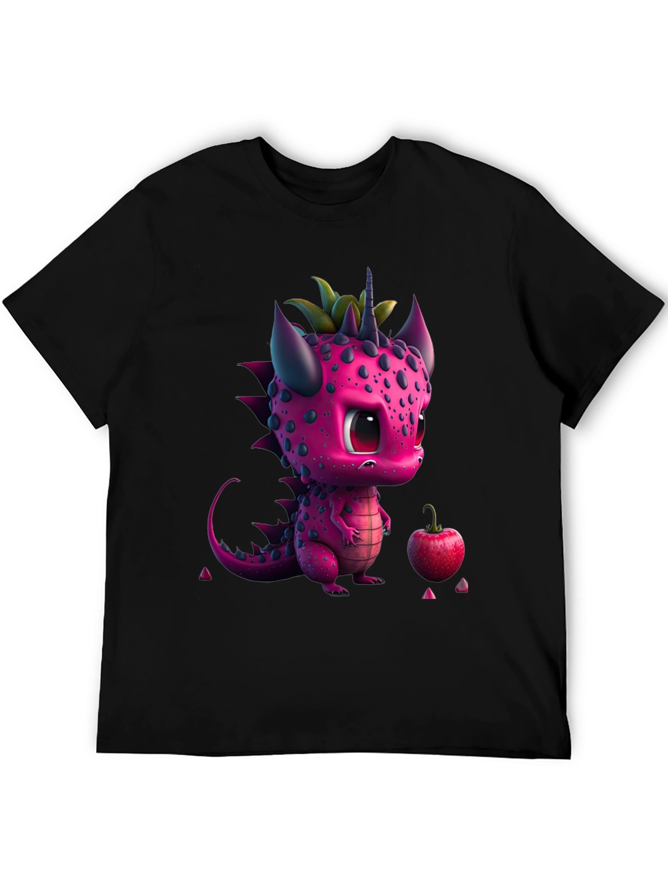 Cute Pink Dragon Graphic Tee - Whimsical Design
