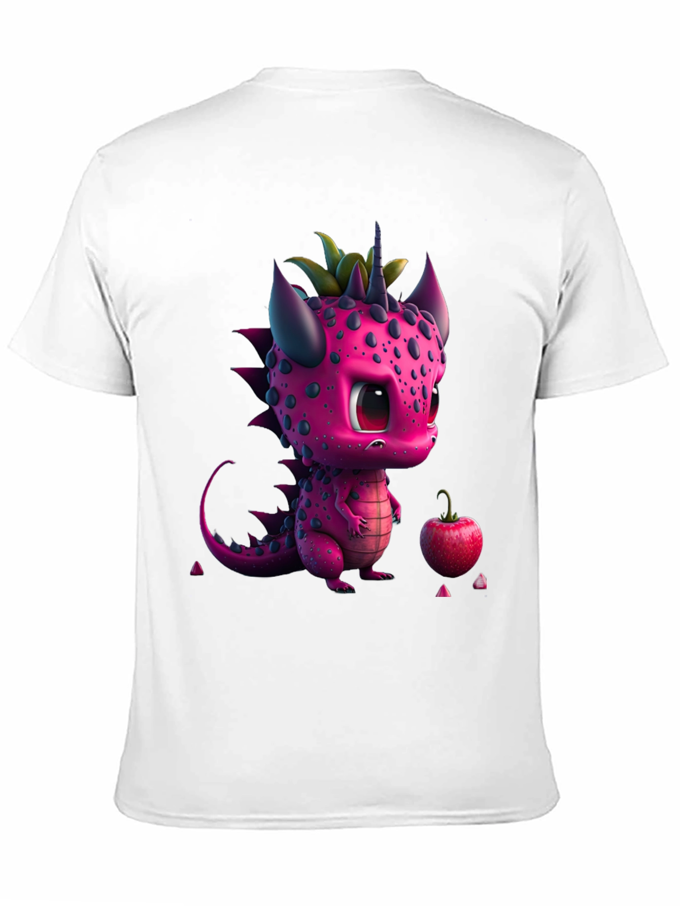 Cute Pink Dragon Graphic Tee - Whimsical Design